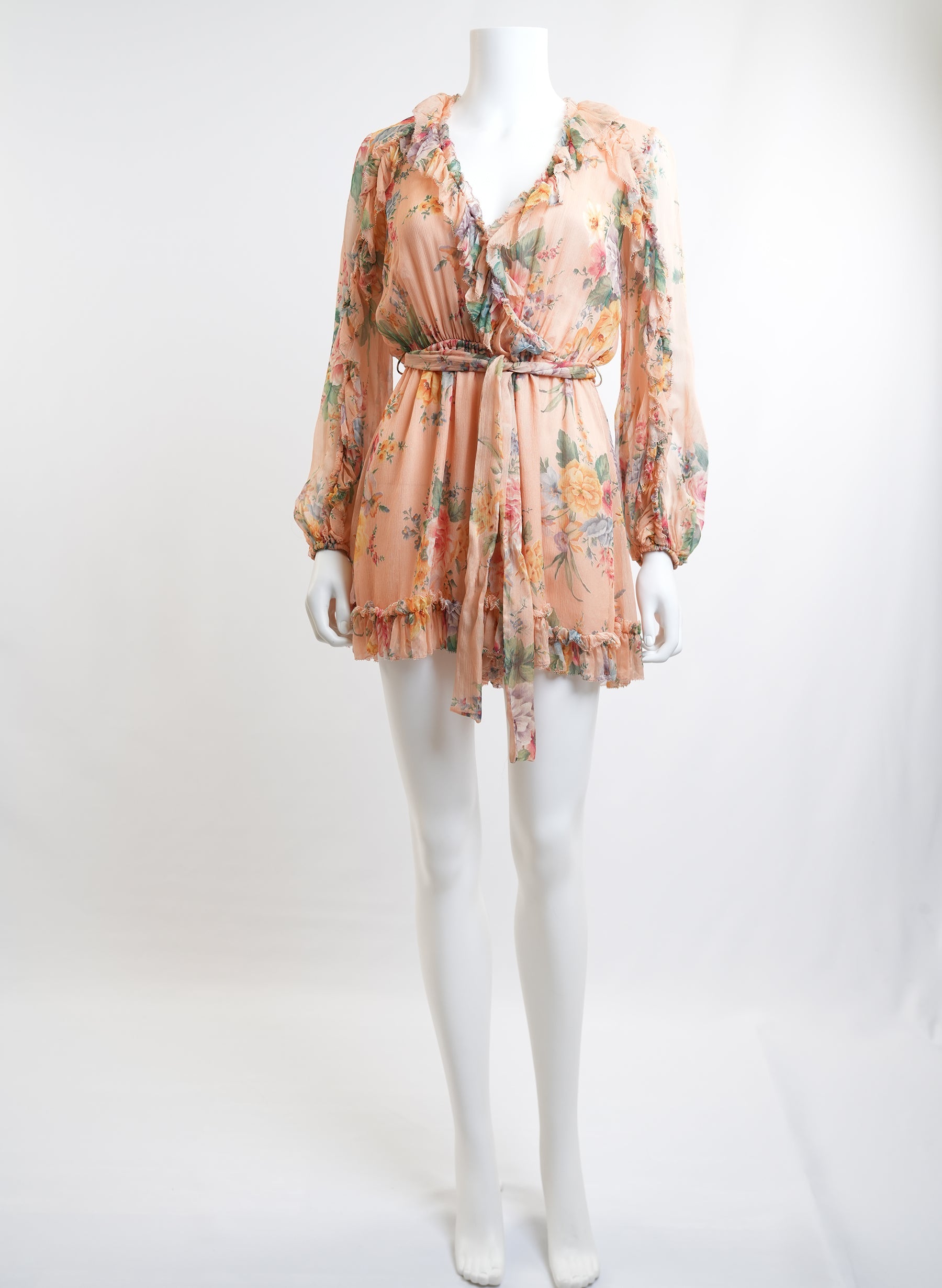 Zimmermann Zinnia Ruffle Playsuit Skort Dress