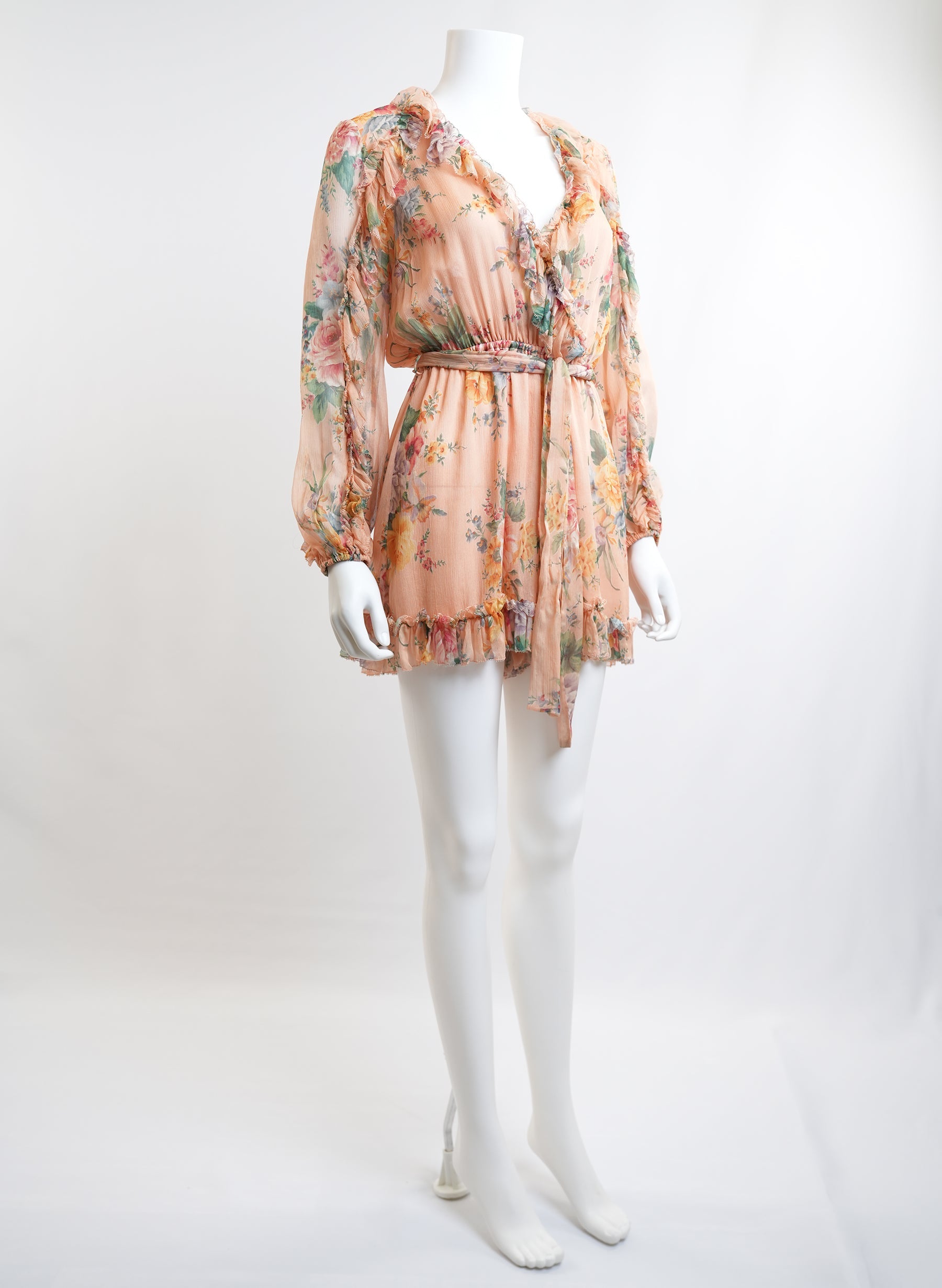 Zimmermann Zinnia Ruffle Playsuit Skort Dress