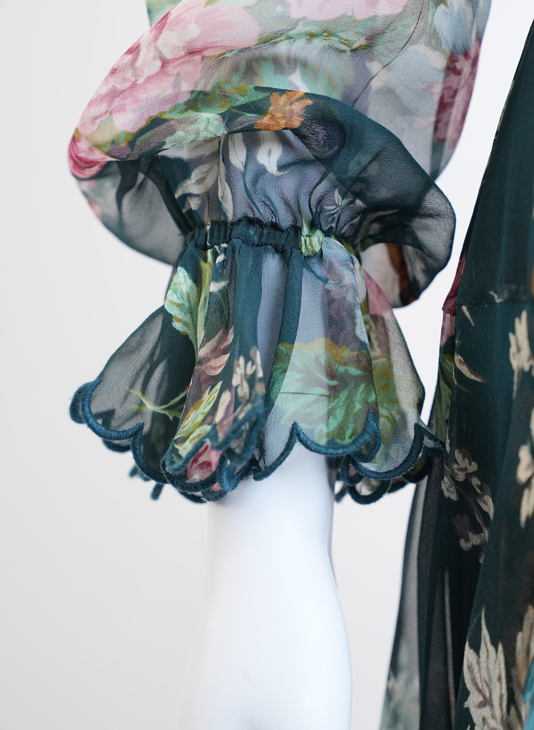 Robe portefeuille en soie à fleurs Zimmermann