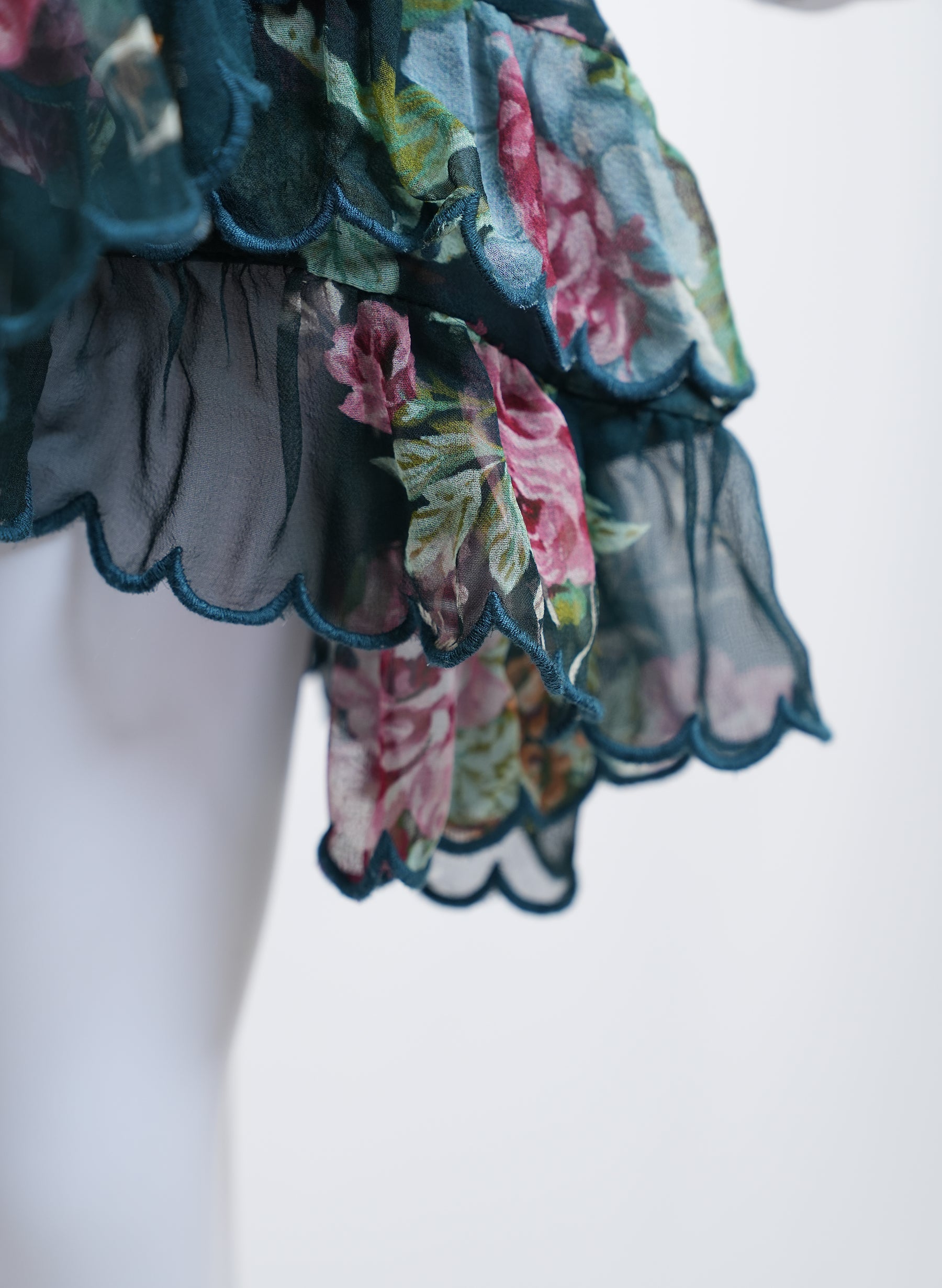 Robe portefeuille en soie à fleurs Zimmermann