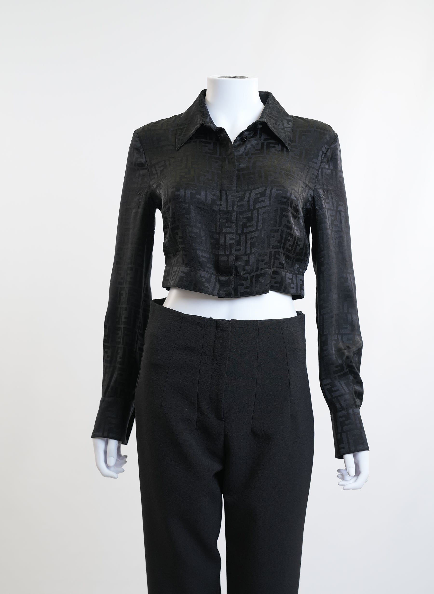 Chemise à boutons Fendi imprimée monogramme