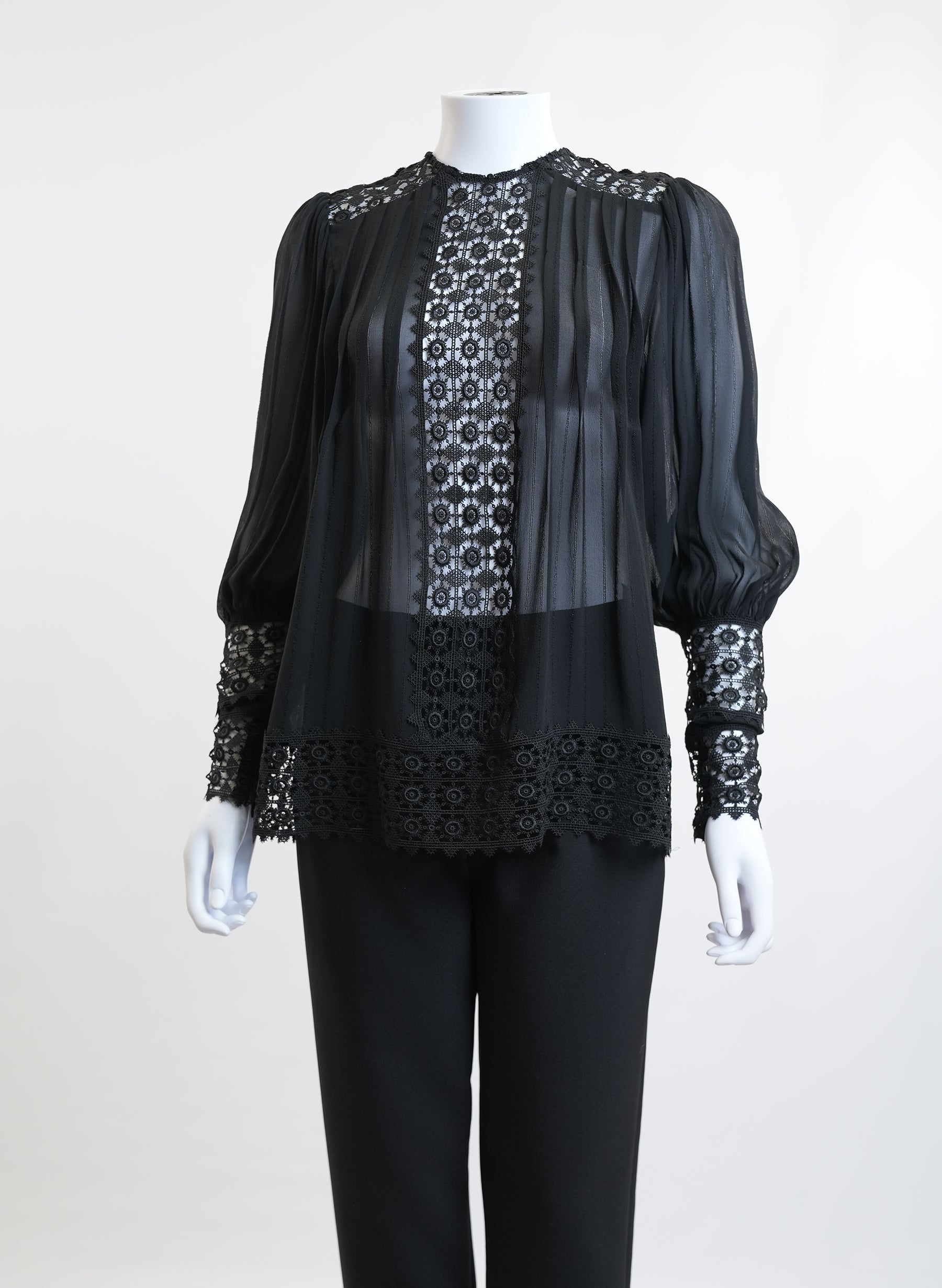 Haut noir en dentelle Zimmermann