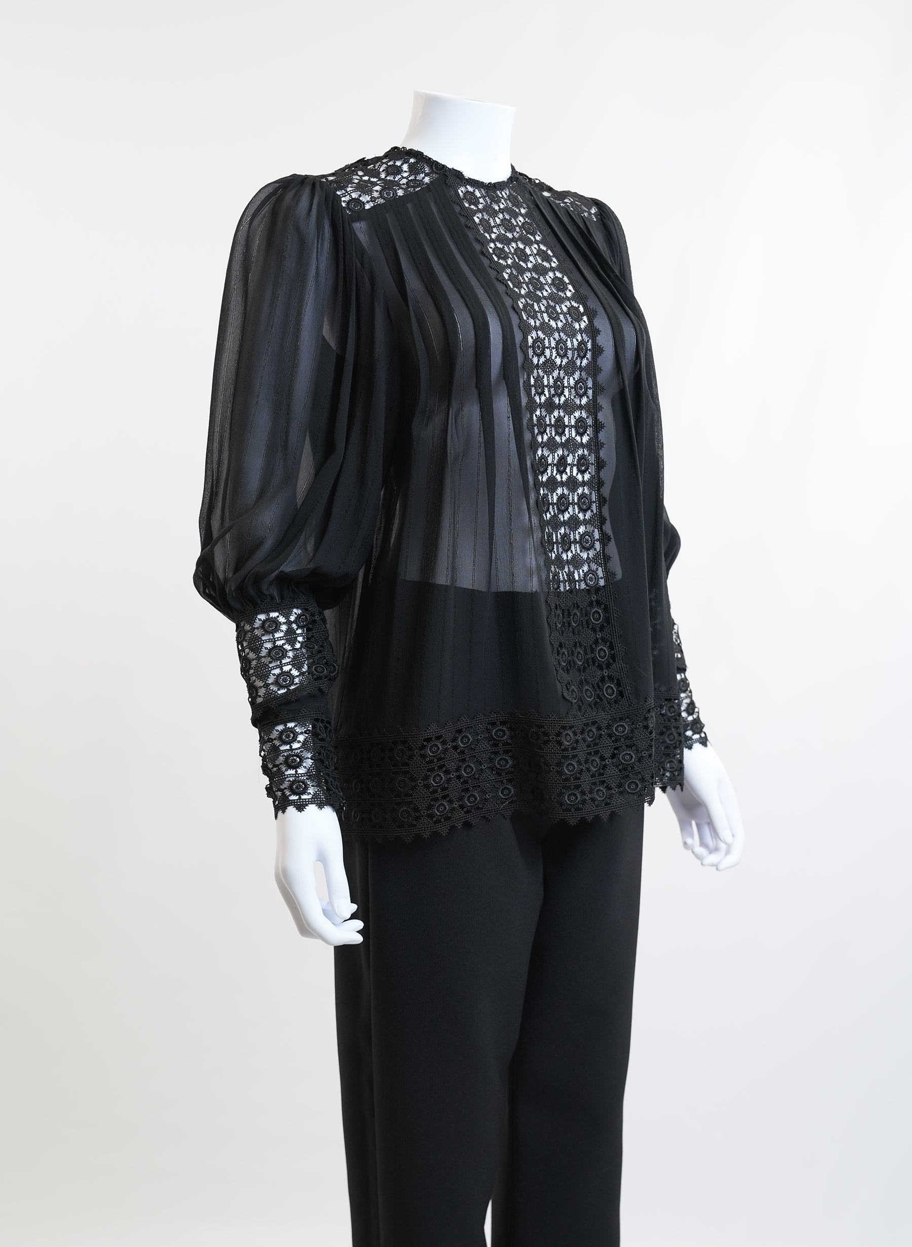 Haut noir en dentelle Zimmermann