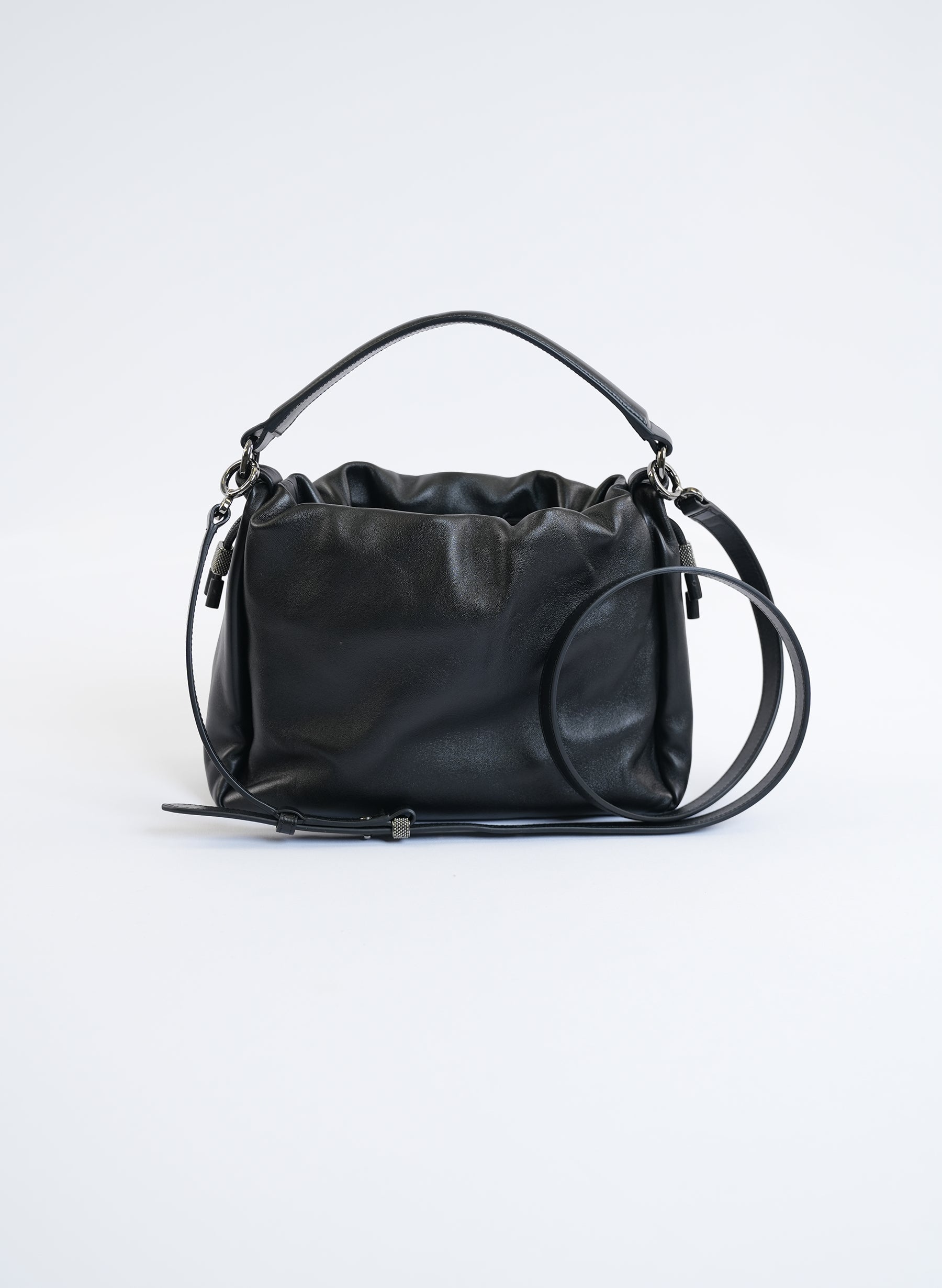 Petit sac en cuir Brunello Cucinelli Mellow