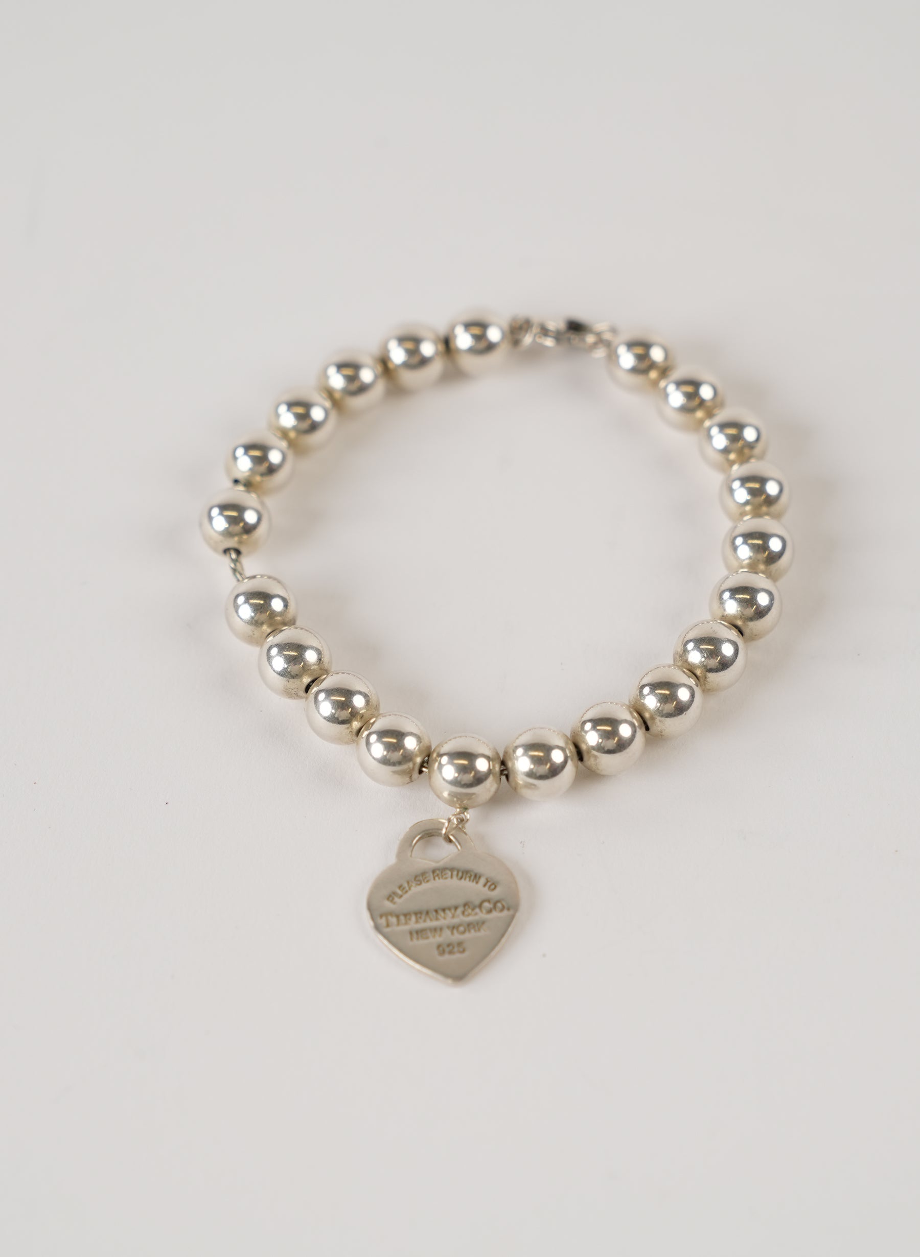 Bracelet à perles en argent sterling Tiffany & Co. « Return to Tiffany »