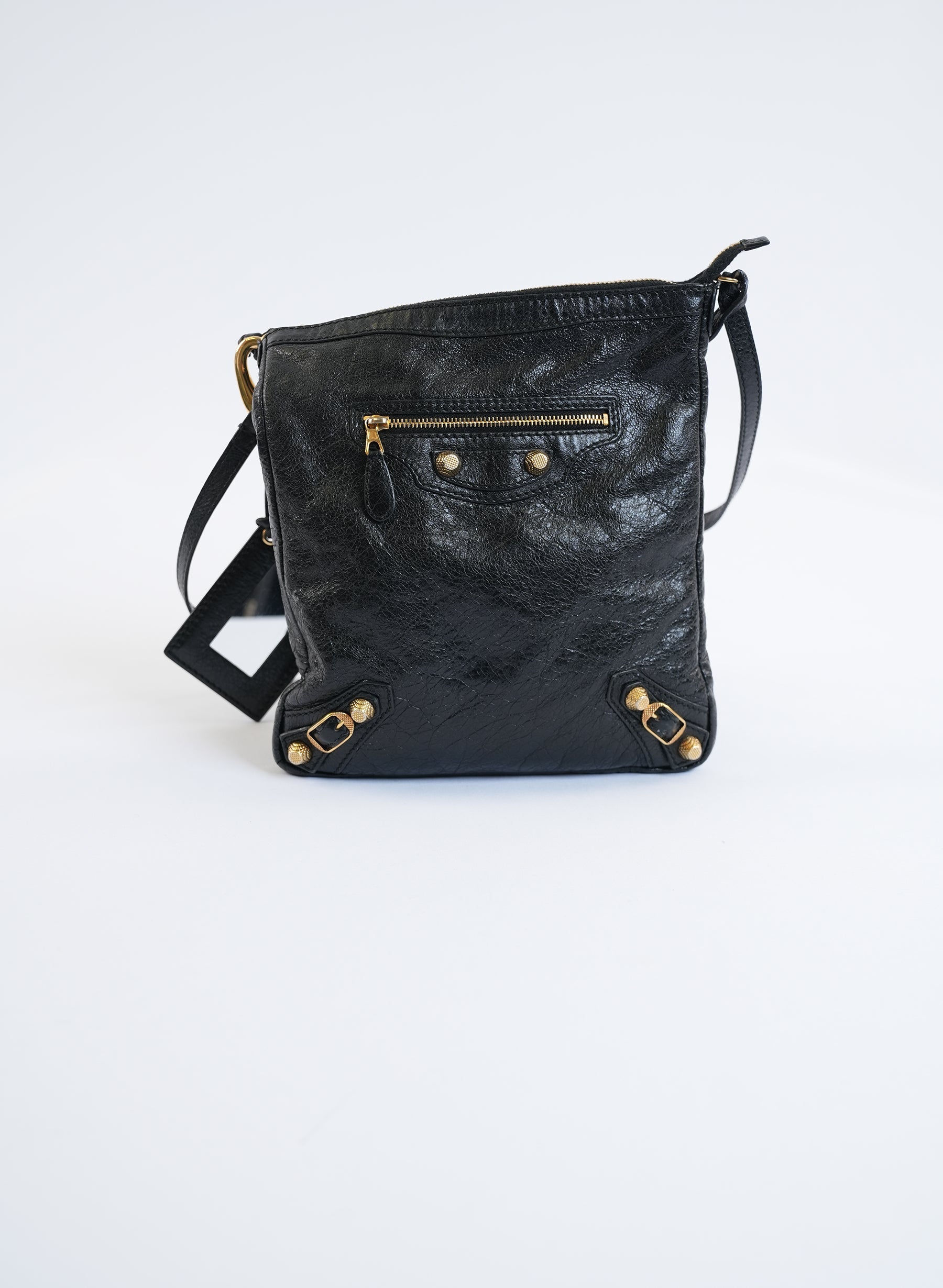 Sac bandoulière plat Balenciaga Motocross Classic