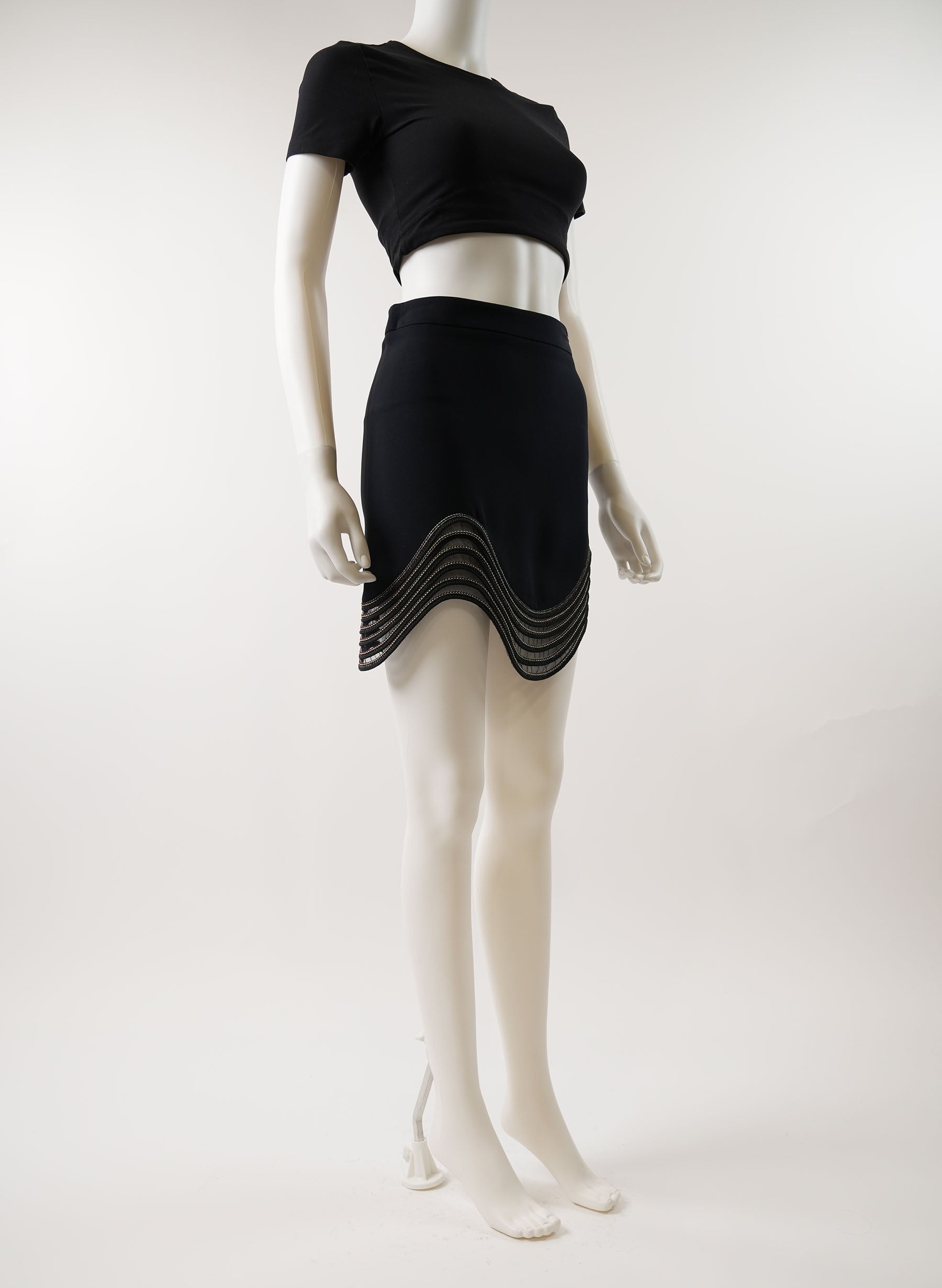 Jupe asymétrique ornée Stella McCartney