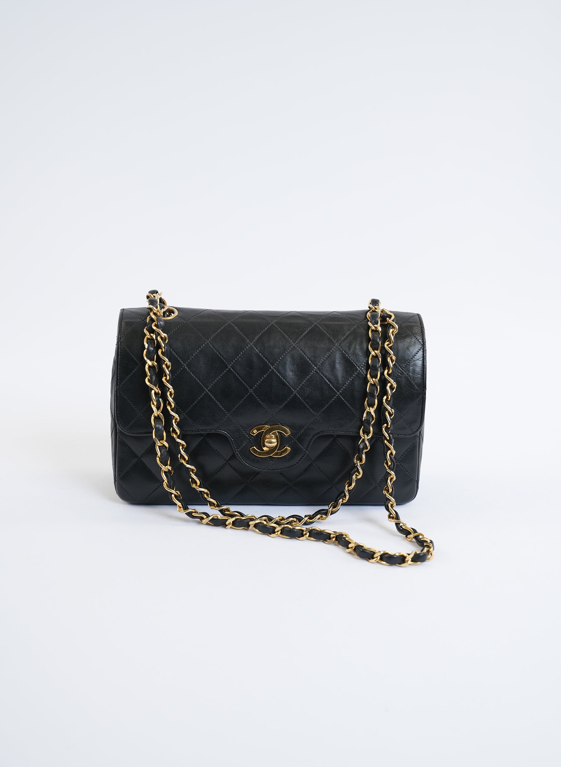 Sac Chanel Vintage Classique Intemporel à Double Rabat