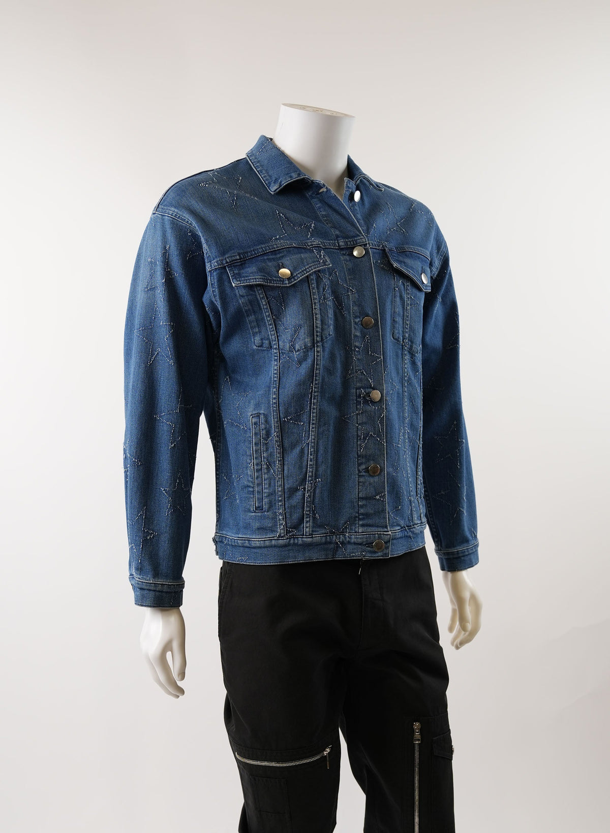 Veste en jean Stella McCartney à accents étoiles