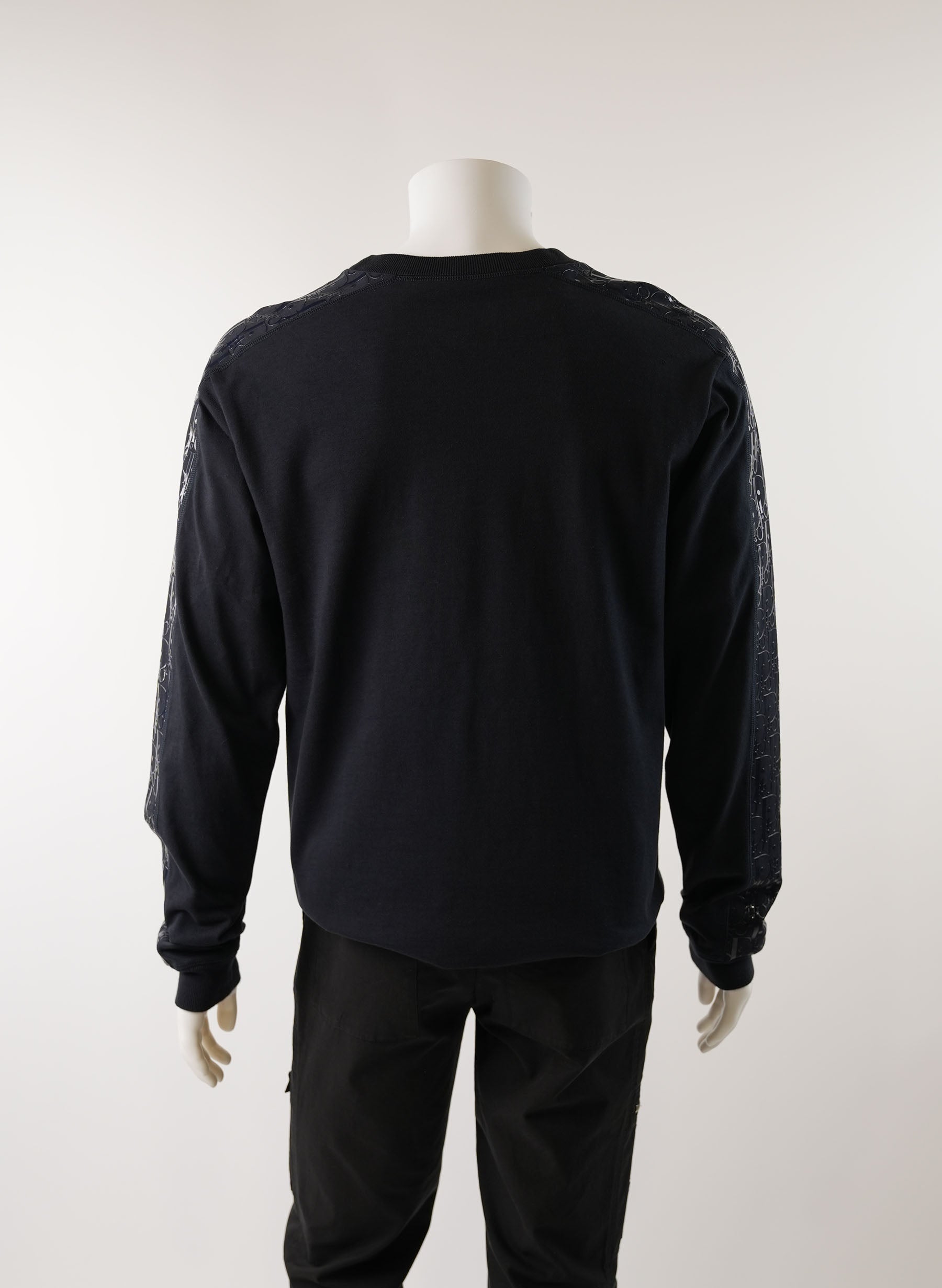 Sweat-shirt oversize Christian Dior à bande oblique