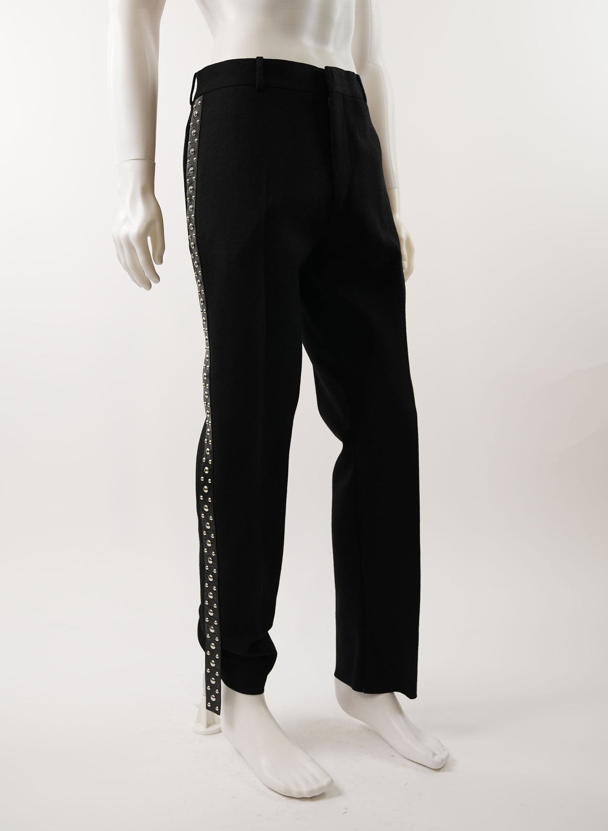 Pantalon en laine orné Alexander McQueen