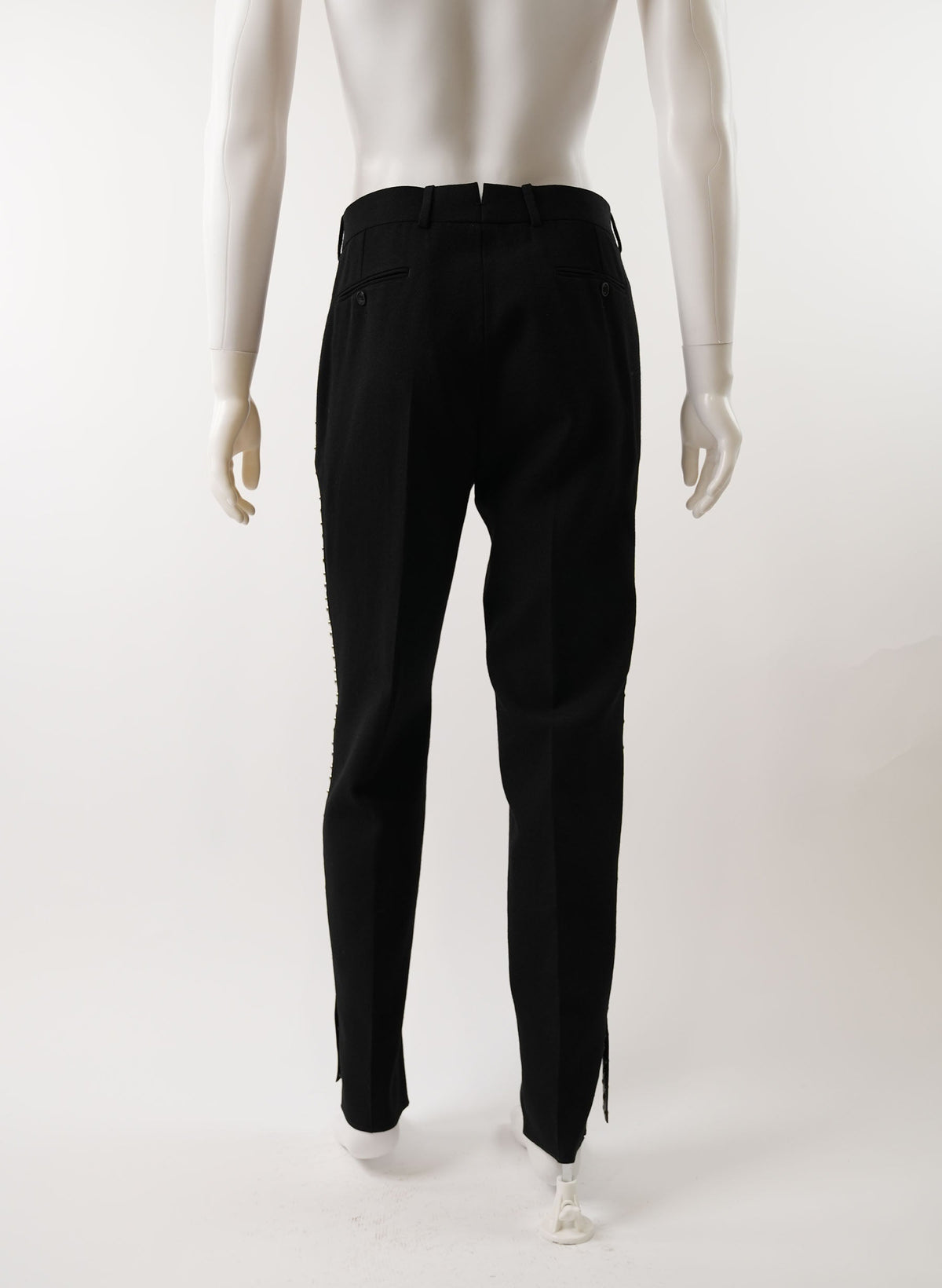 Pantalon en laine orné Alexander McQueen