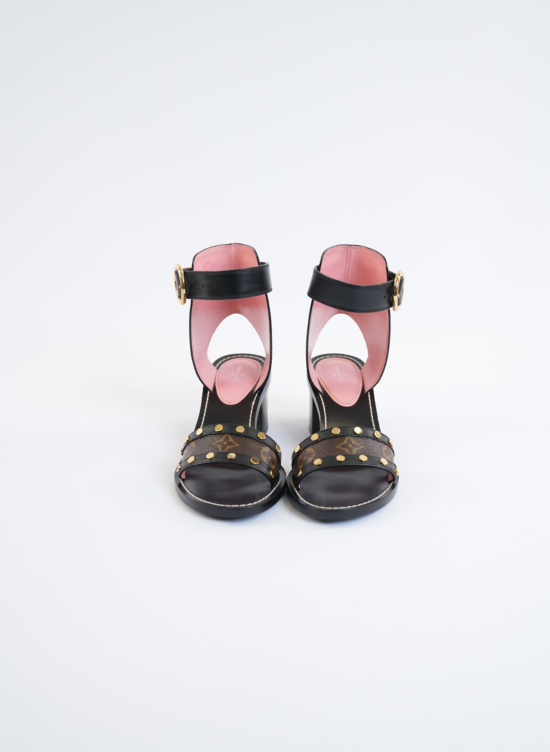 Sandale passager Louis Vuitton en cuir de veau monogrammé