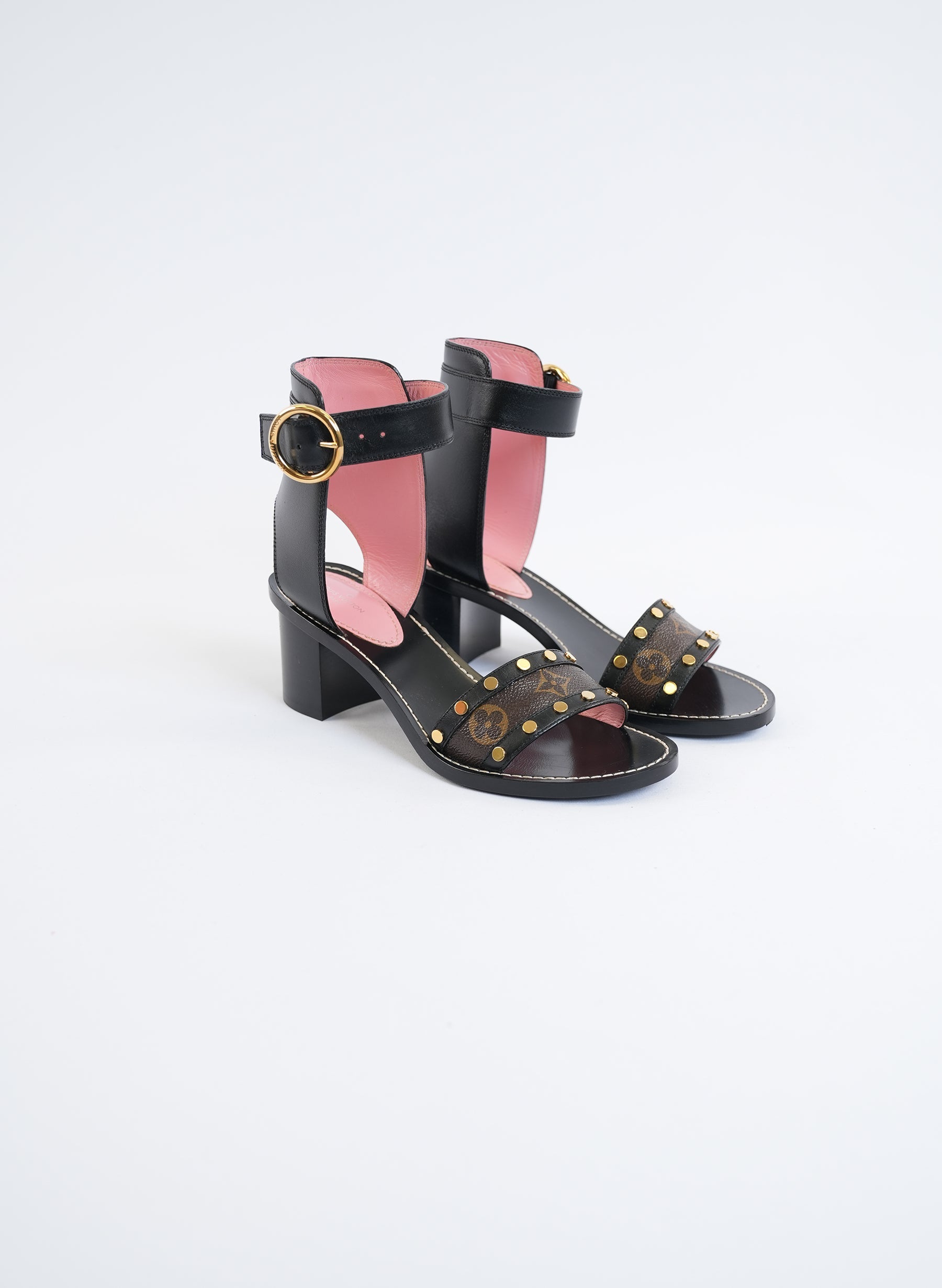 Sandale passager Louis Vuitton en cuir de veau monogrammé