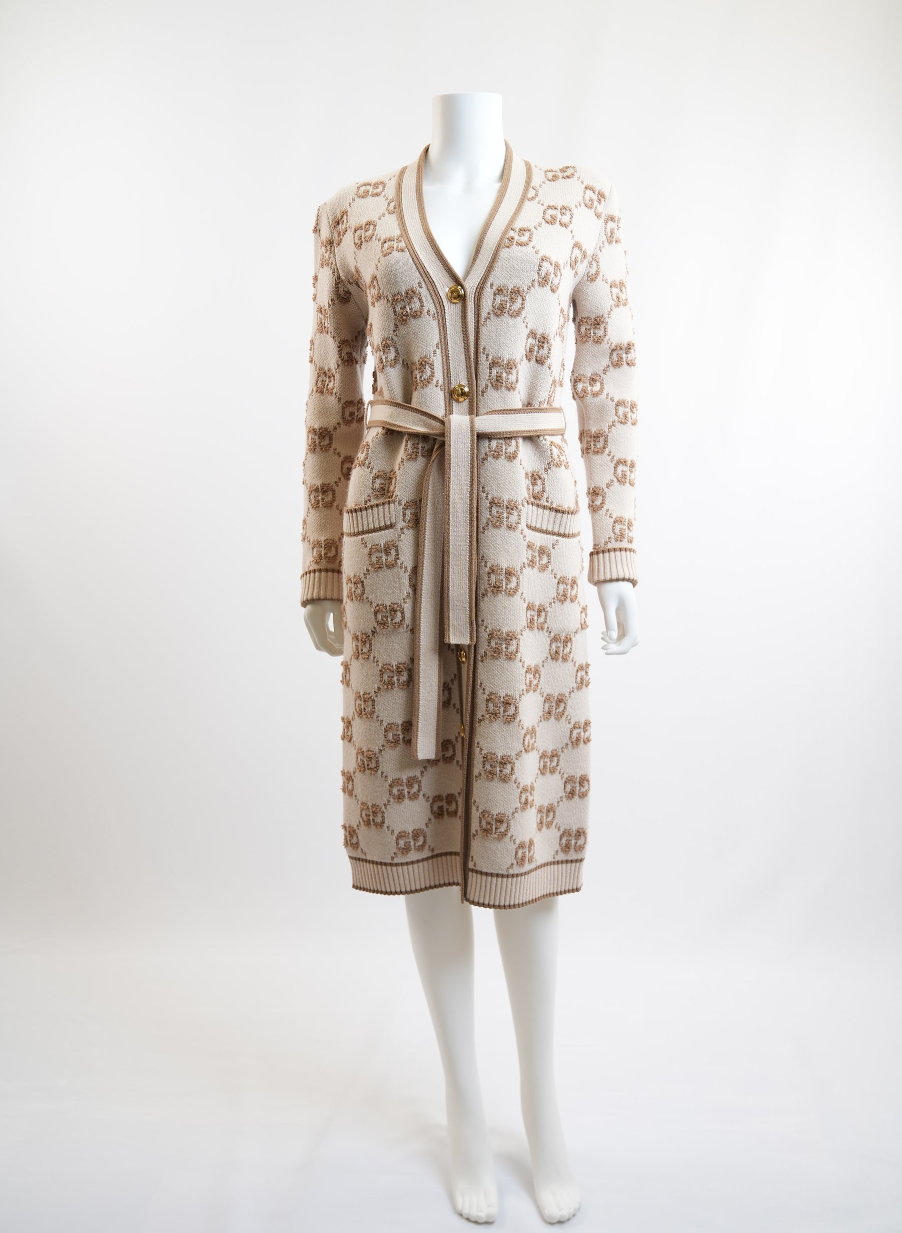 Gucci Monogram Print Long Sweater