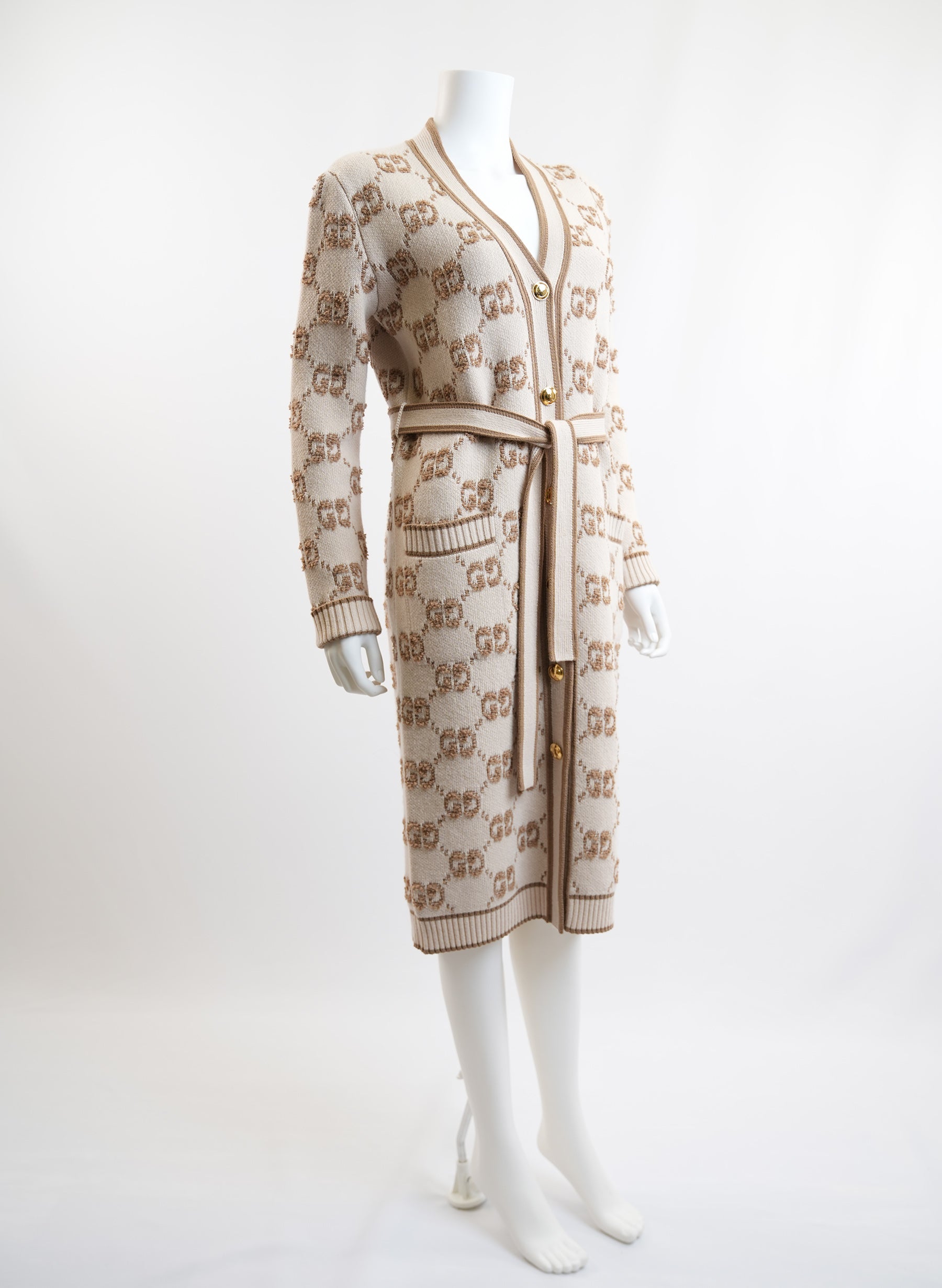 Gucci Monogram Print Long Sweater