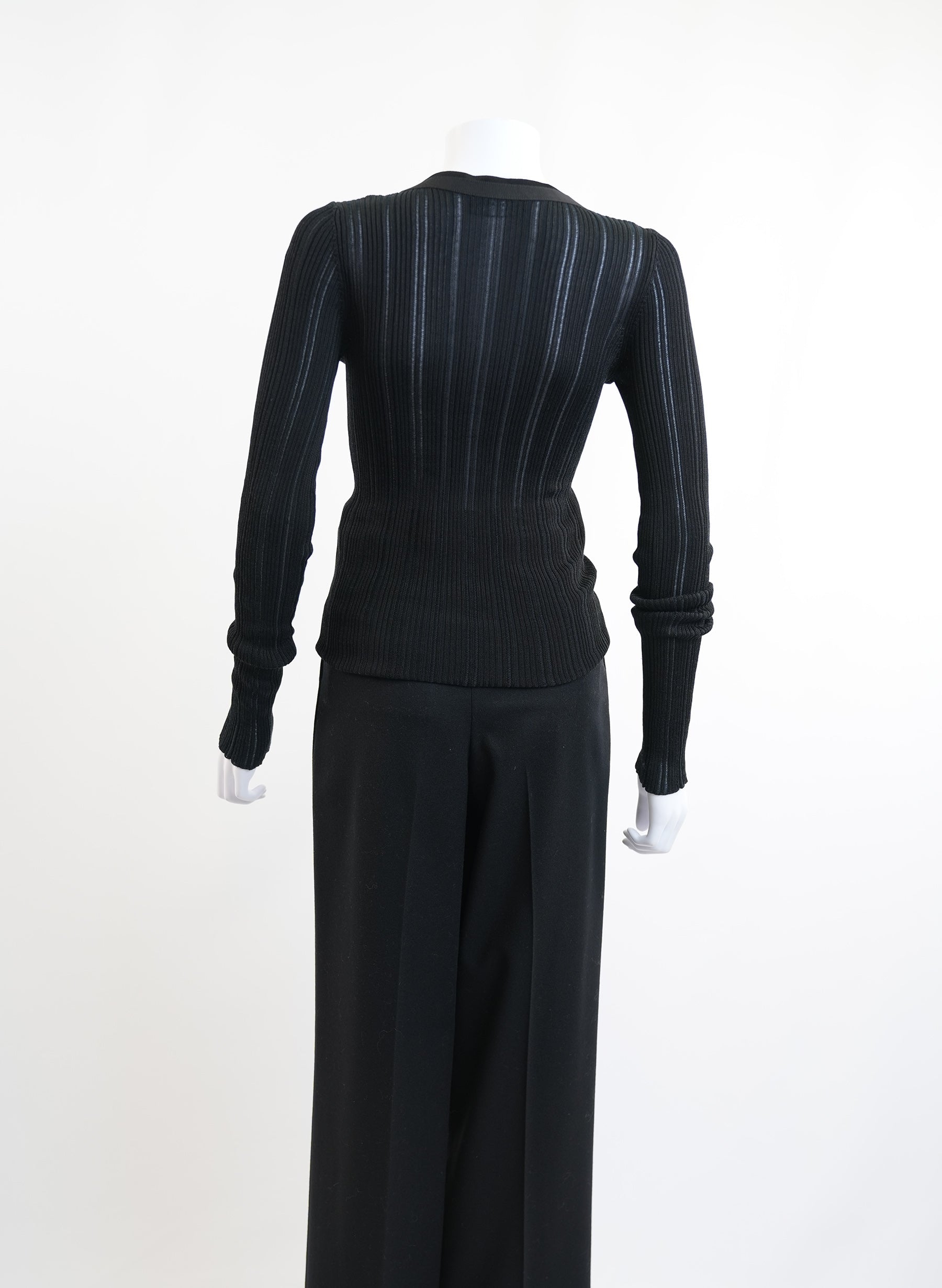 Gilet Dolce & Gabbana en maille noire avec logo et nœud papillon