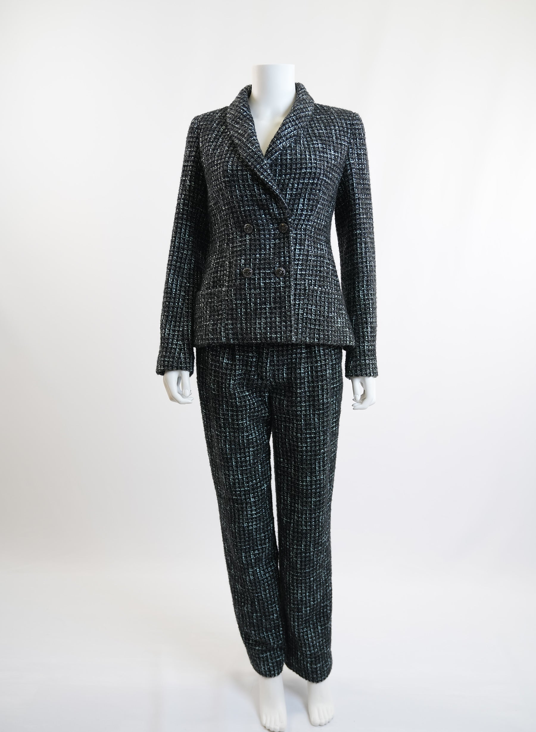 Chanel Tweed Blazer Pants Set