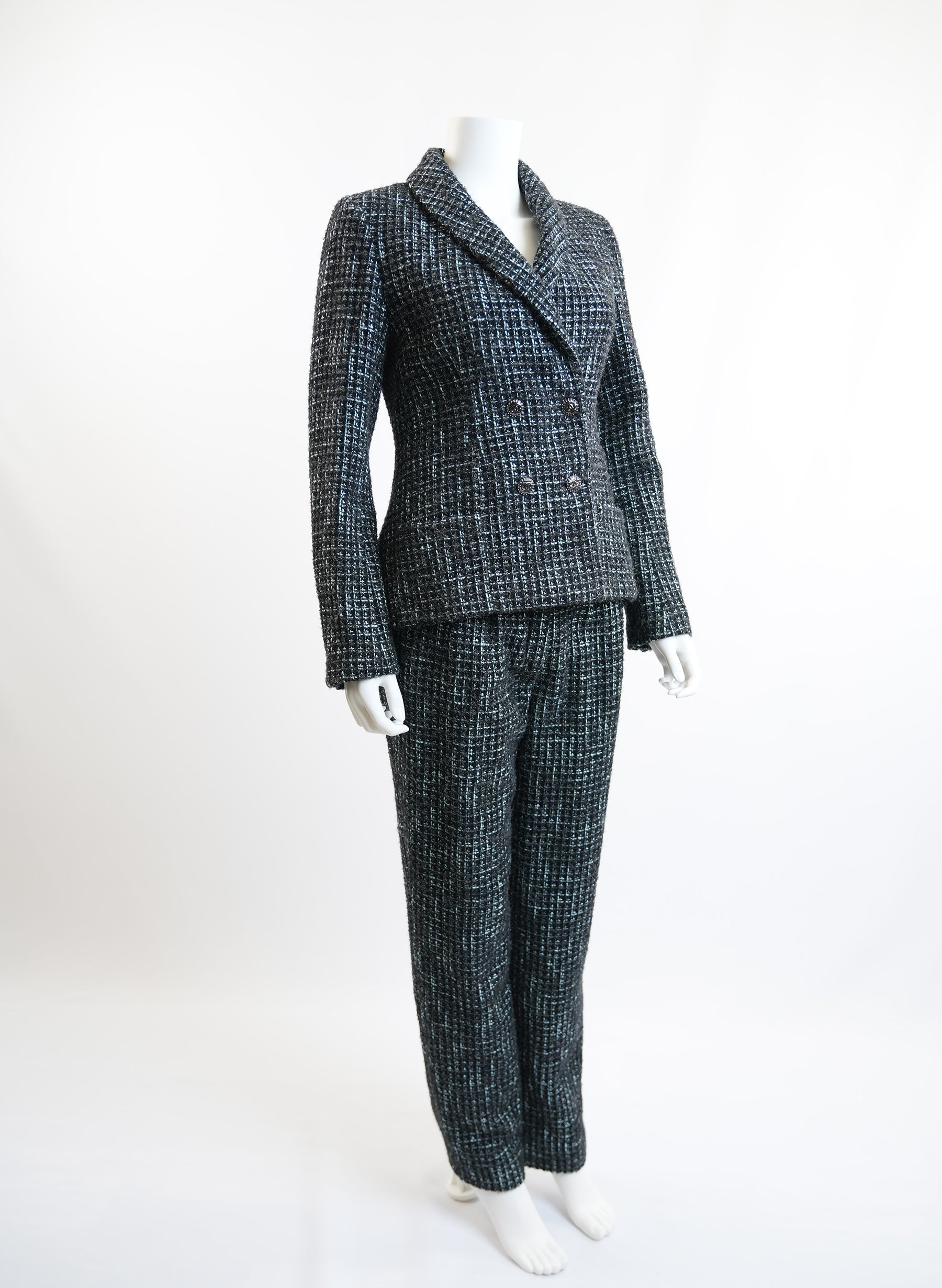 Chanel Tweed Blazer Pants Set