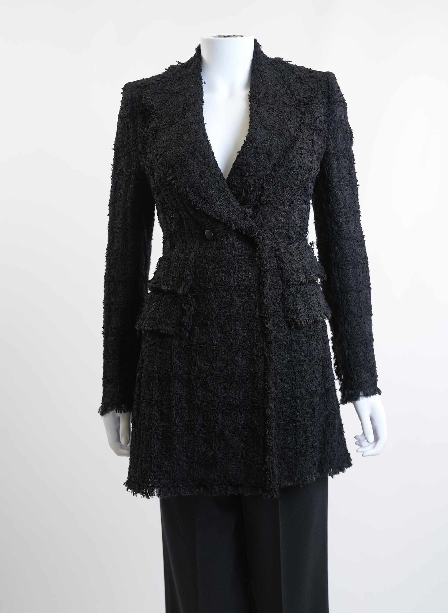 Dolce & Gabbana Tweed Long Blazer