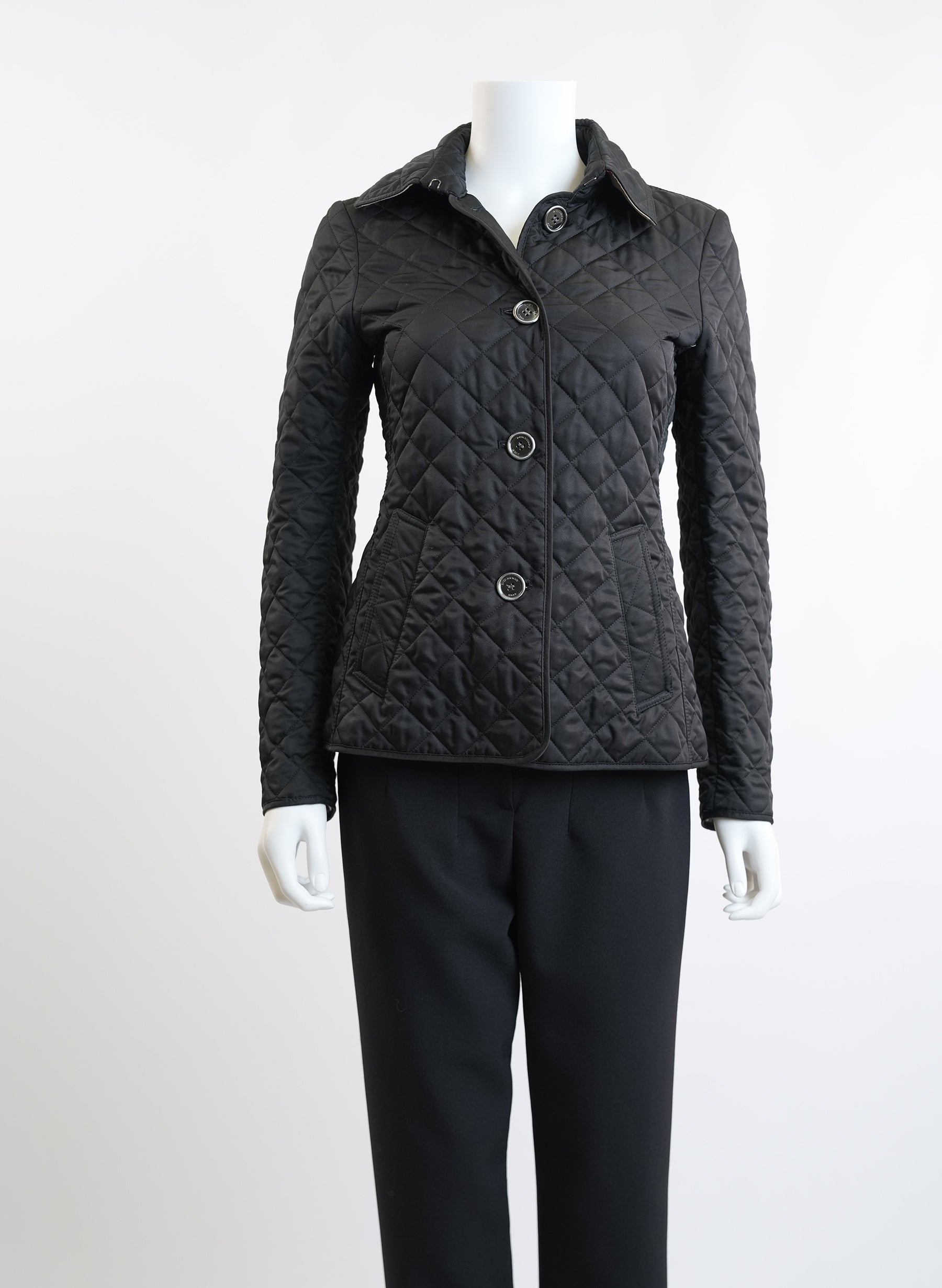 Veste matelassée noire Burberry