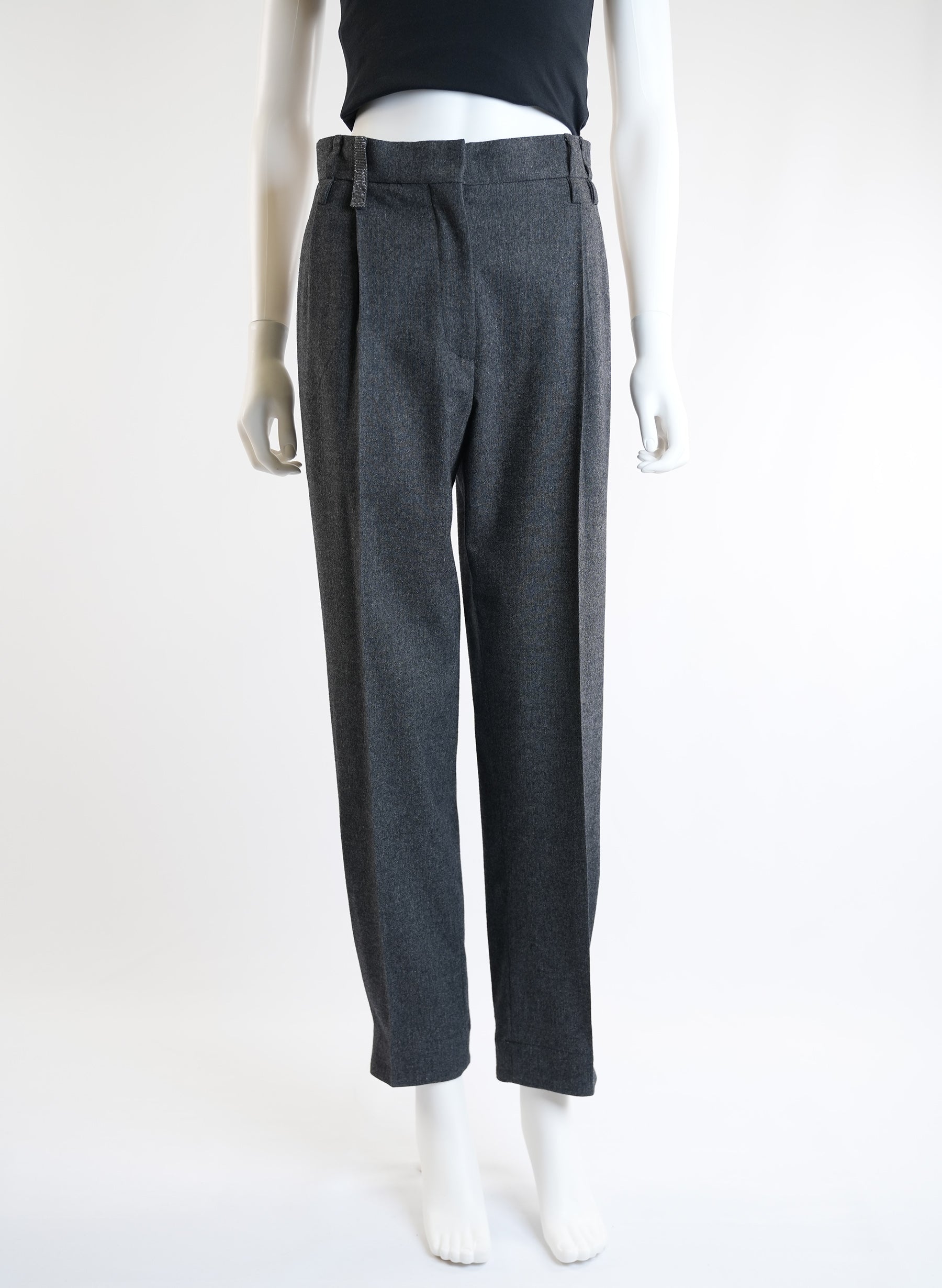 Pantalon fuselé plissé Brunello Cucinelli