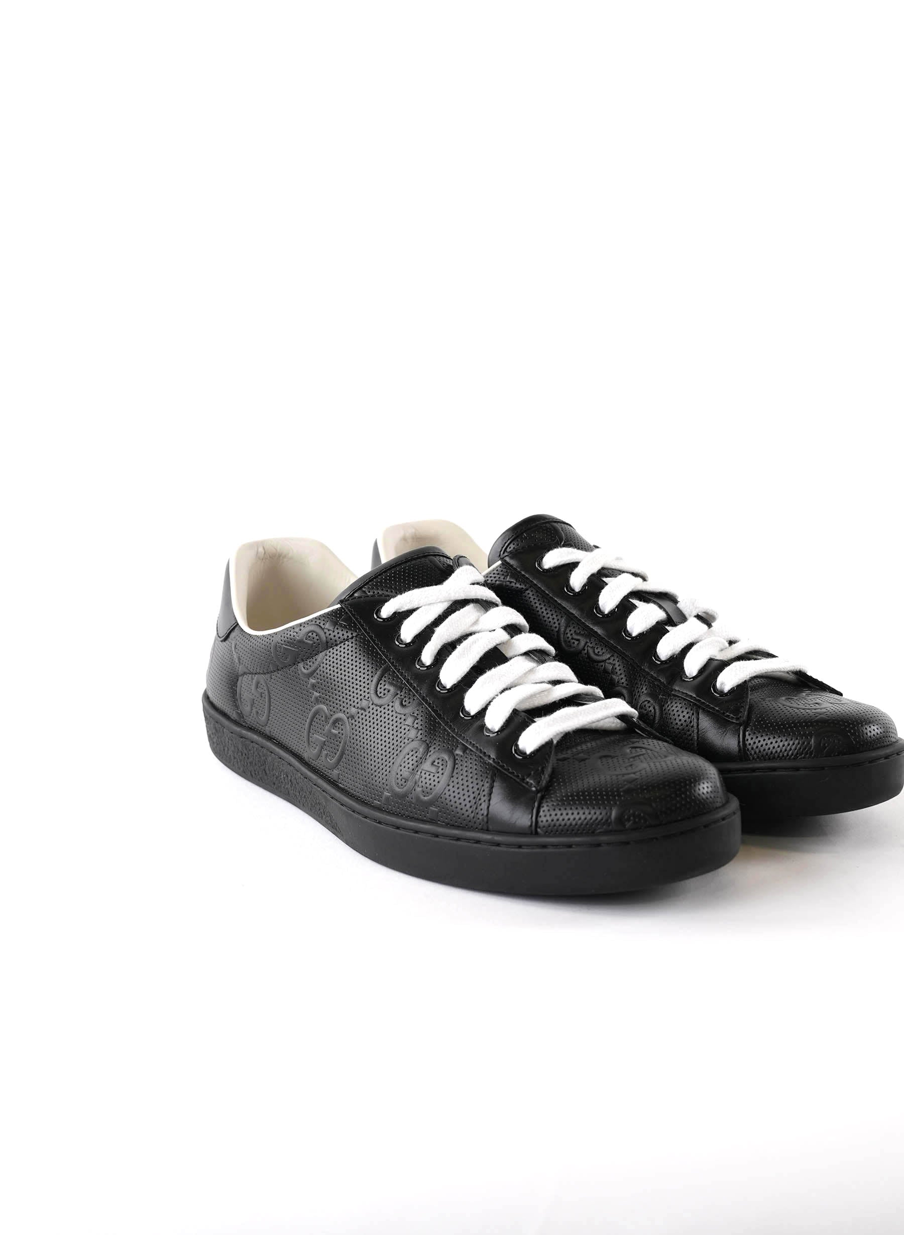 Baskets Gucci Ace à motif GG en relief