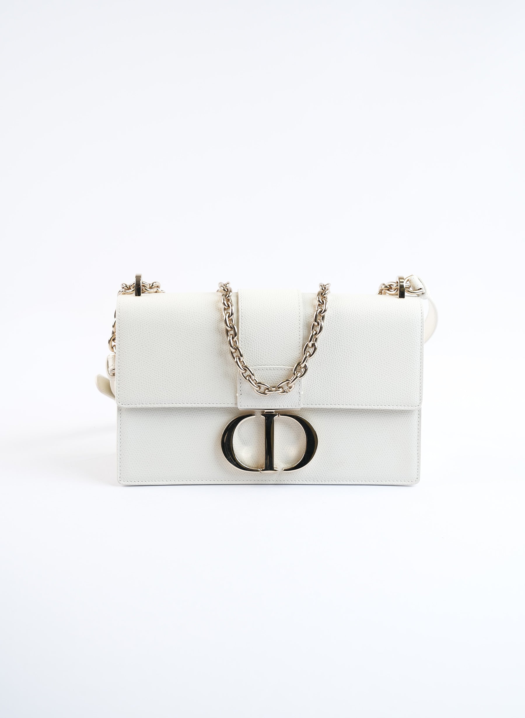 Christian Dior 30 Montaigne Bag Latte Box Calfskin