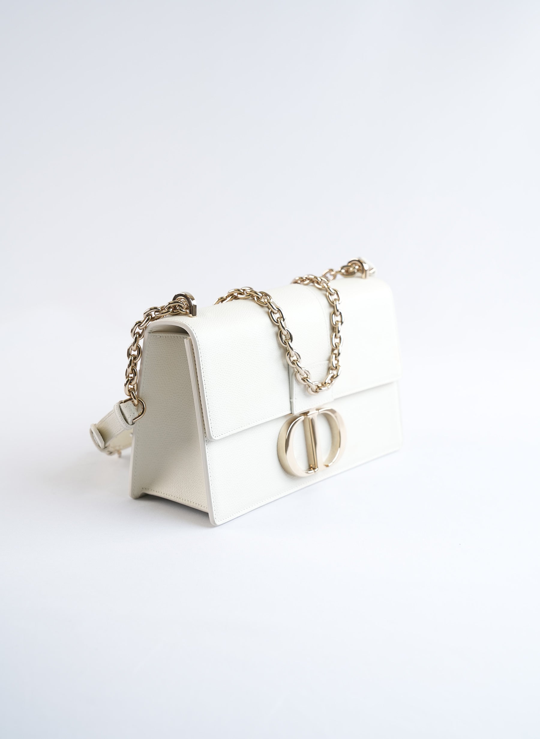 Christian Dior 30 Montaigne Bag Latte Box Calfskin