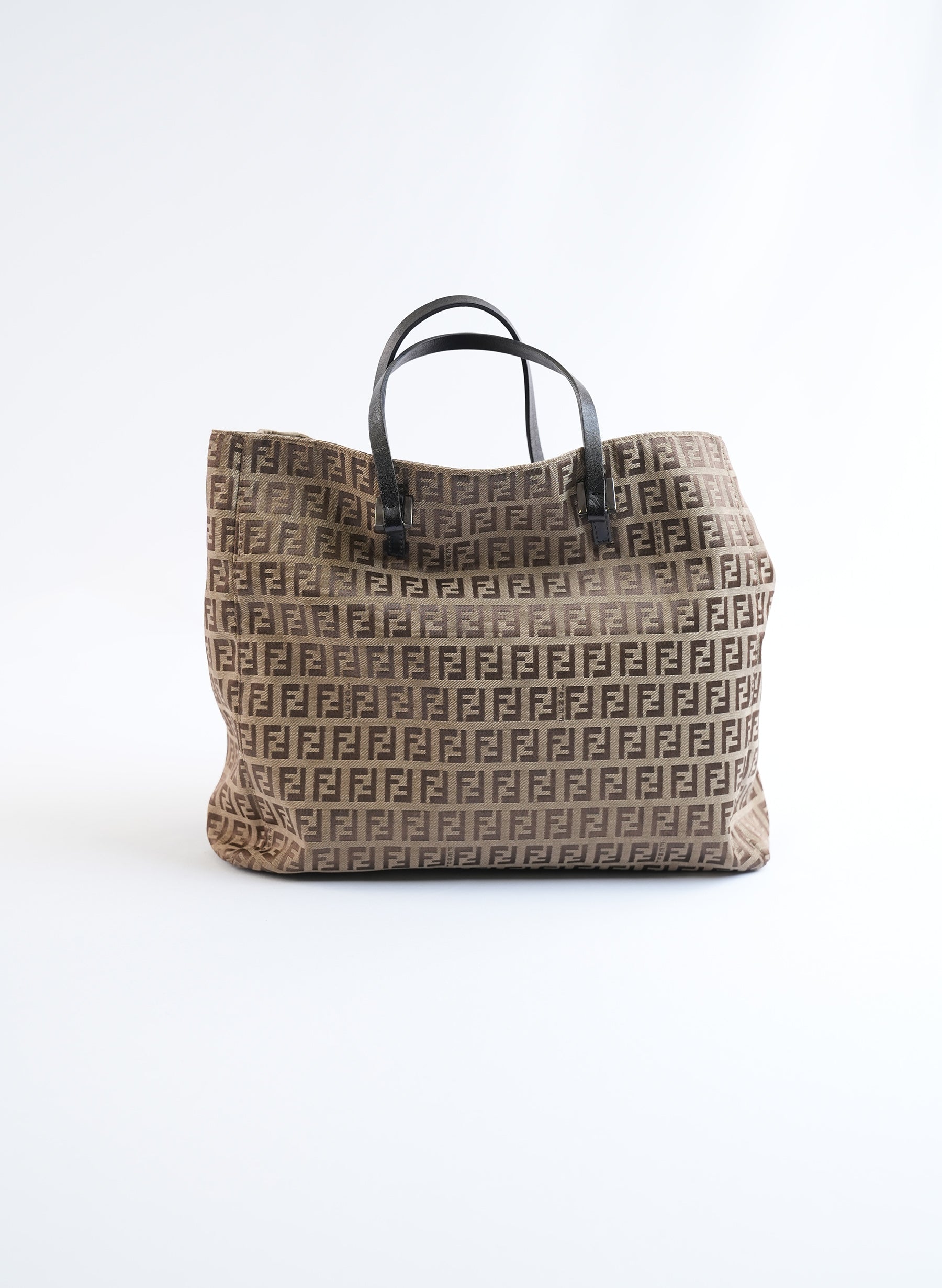 Sac fourre-tout en toile Fendi Zucchino