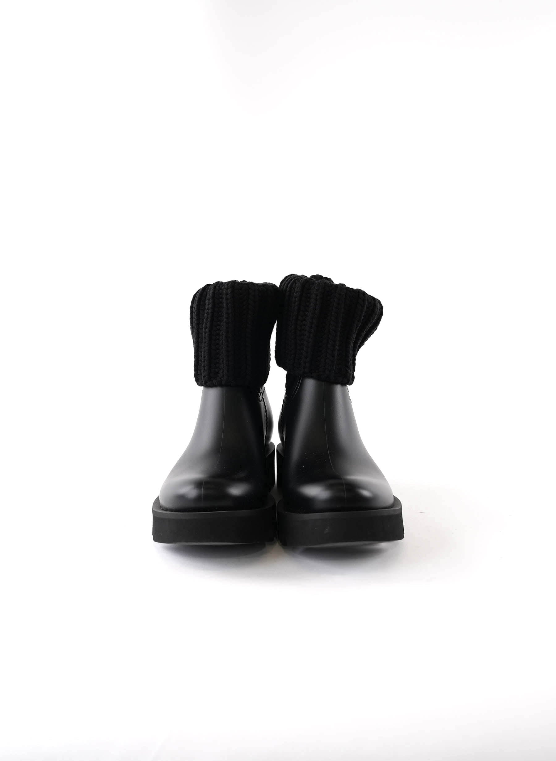 Bottes chaussettes en cuir Moncler