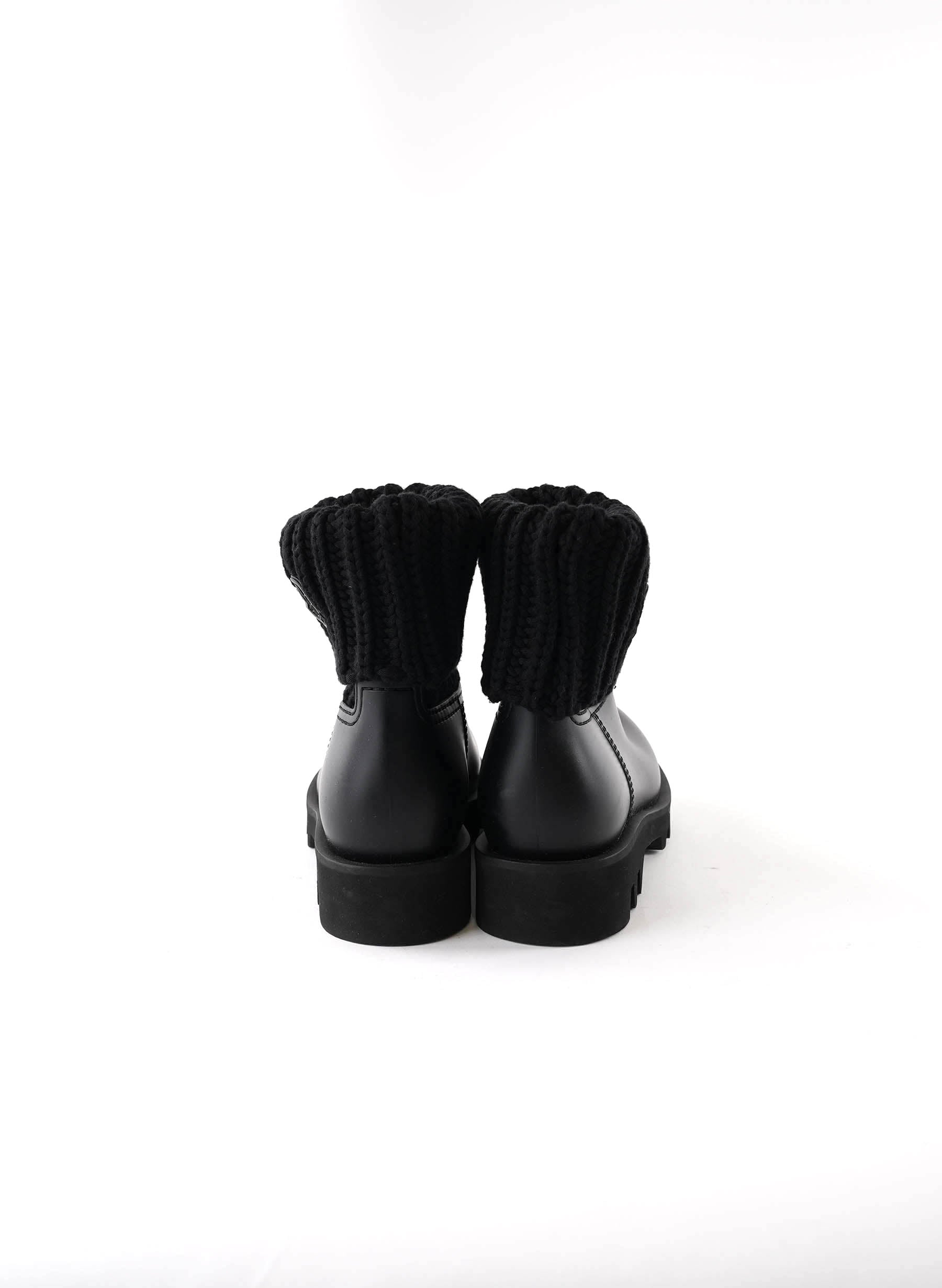 Bottes chaussettes en cuir Moncler