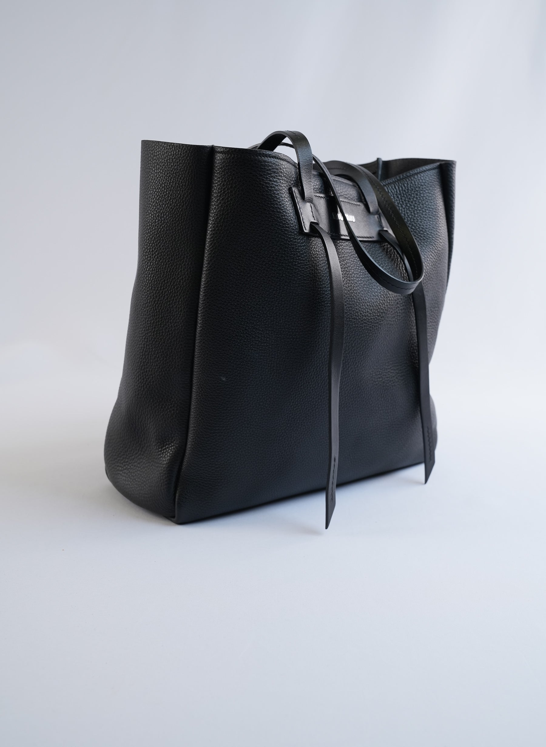 Sac cabas noir Miu Miu