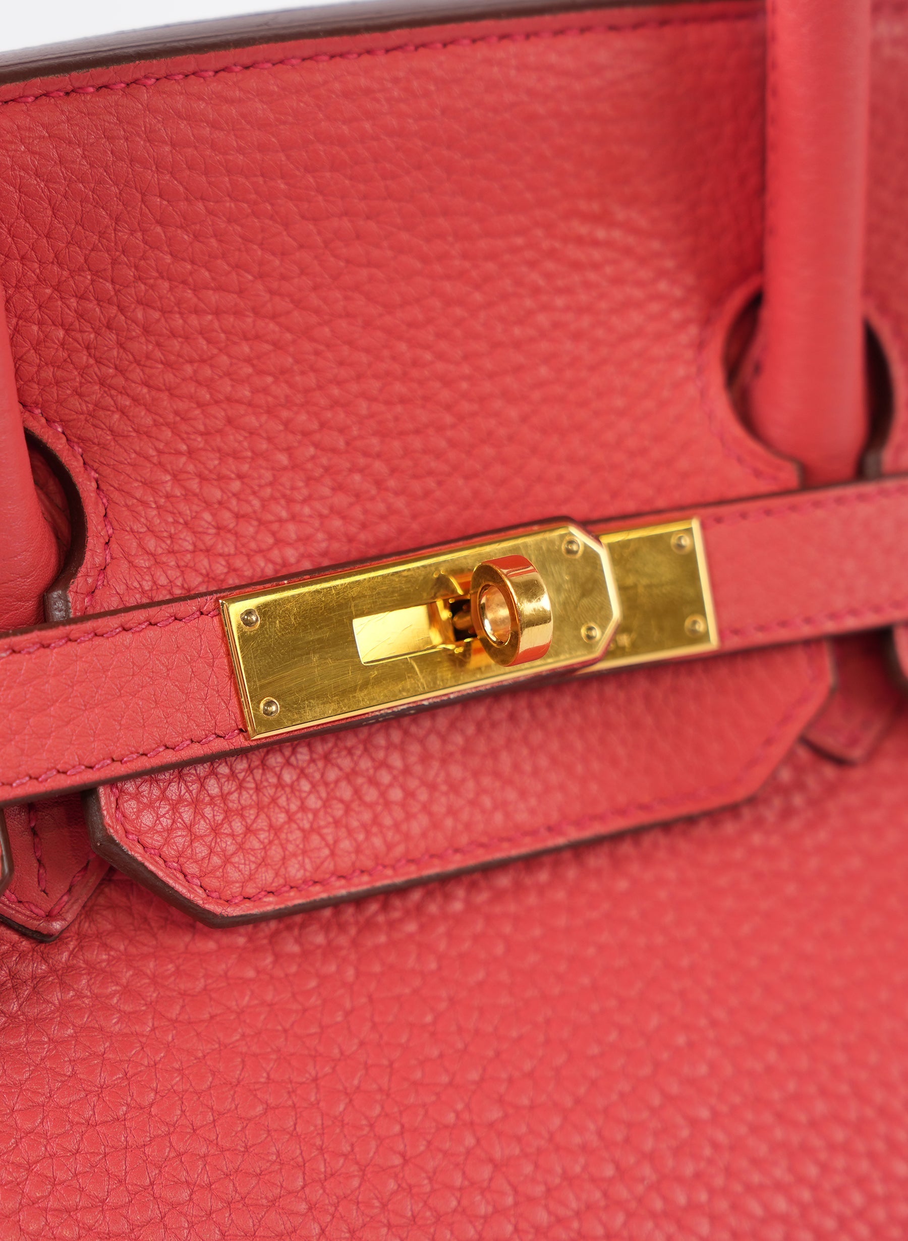 Hermès Rouge Casaque Togo Leather Gold Finish Birkin Bag