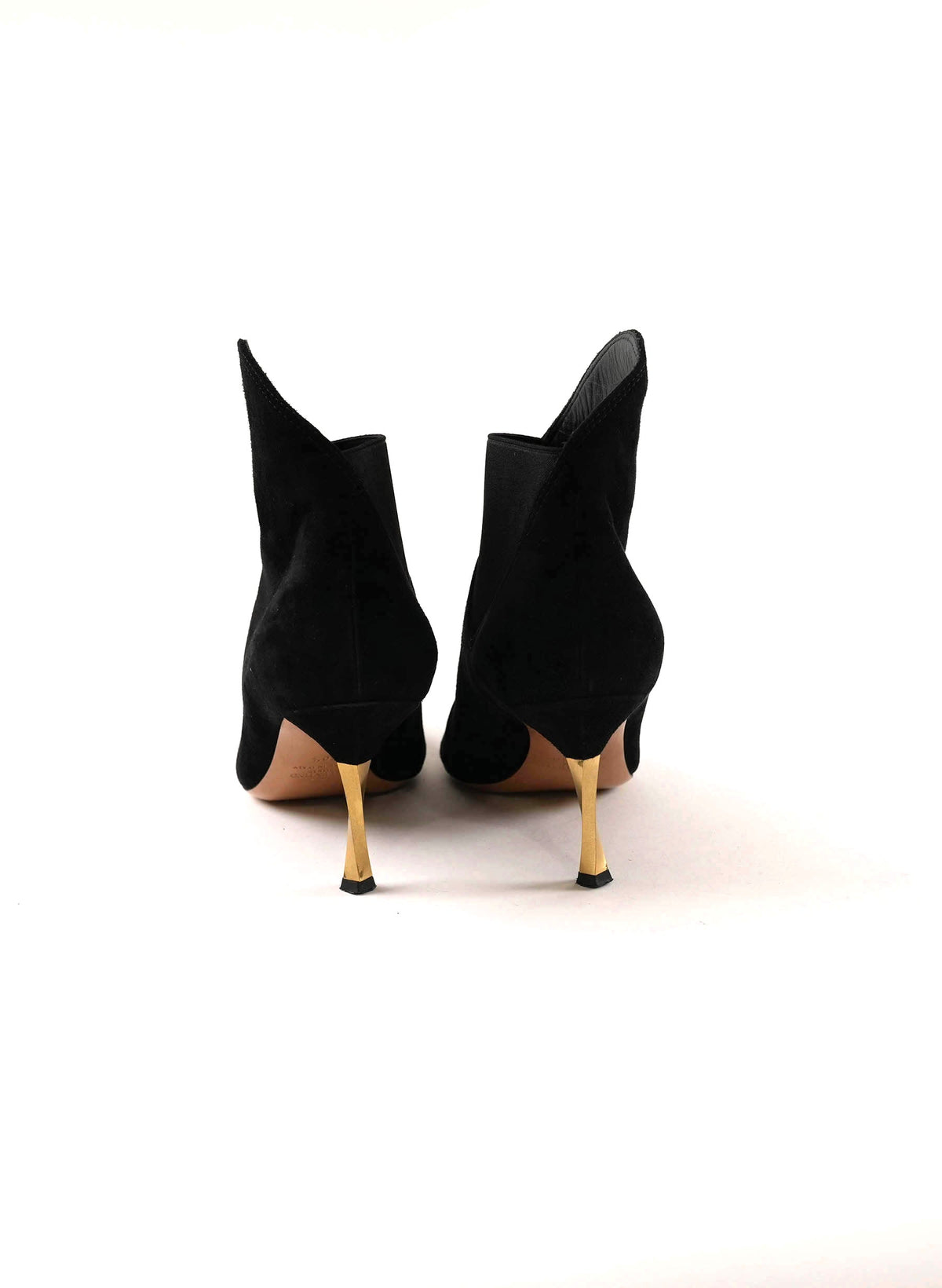 Bottes Valentino en daim noir