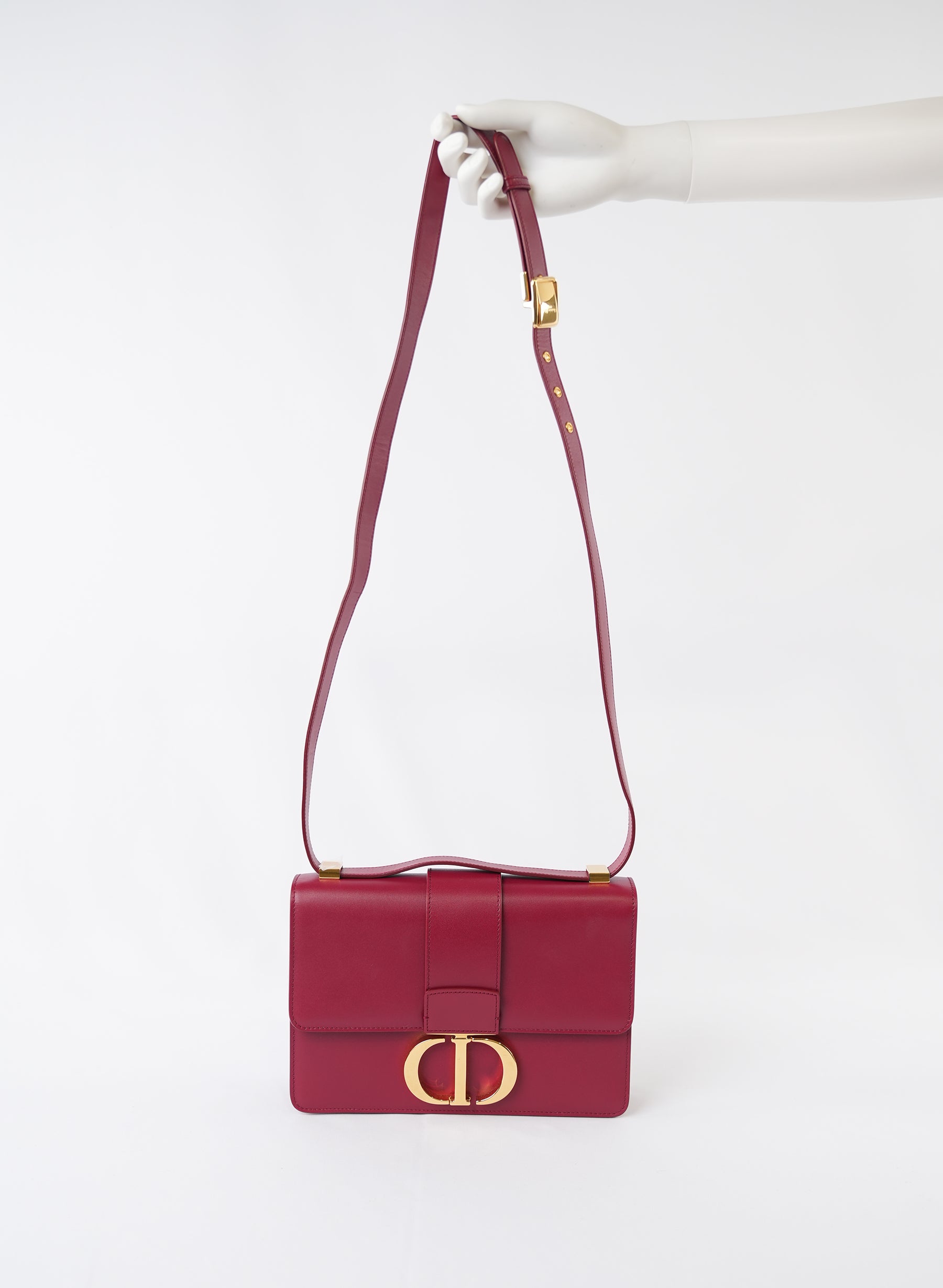 Christian Dior Grained Calfskin Montaigne Flap Bag