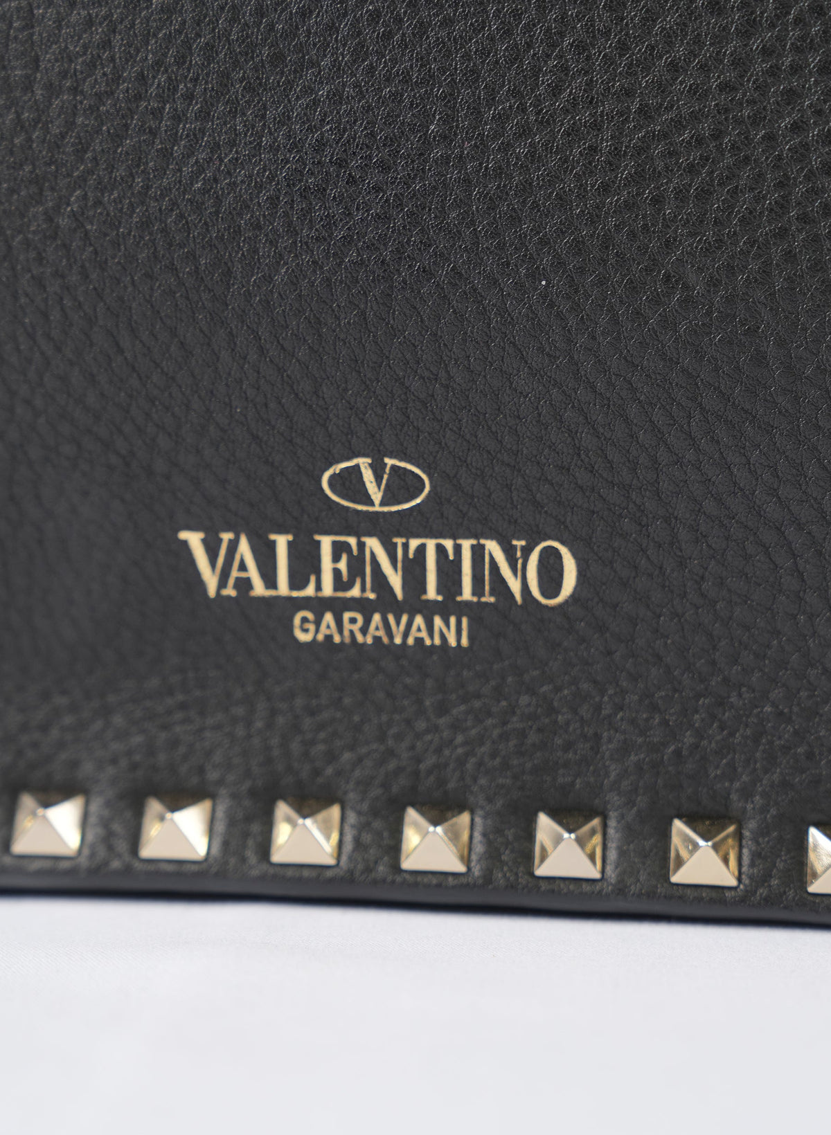 Valentino Ruckstud Leather Handle Bag