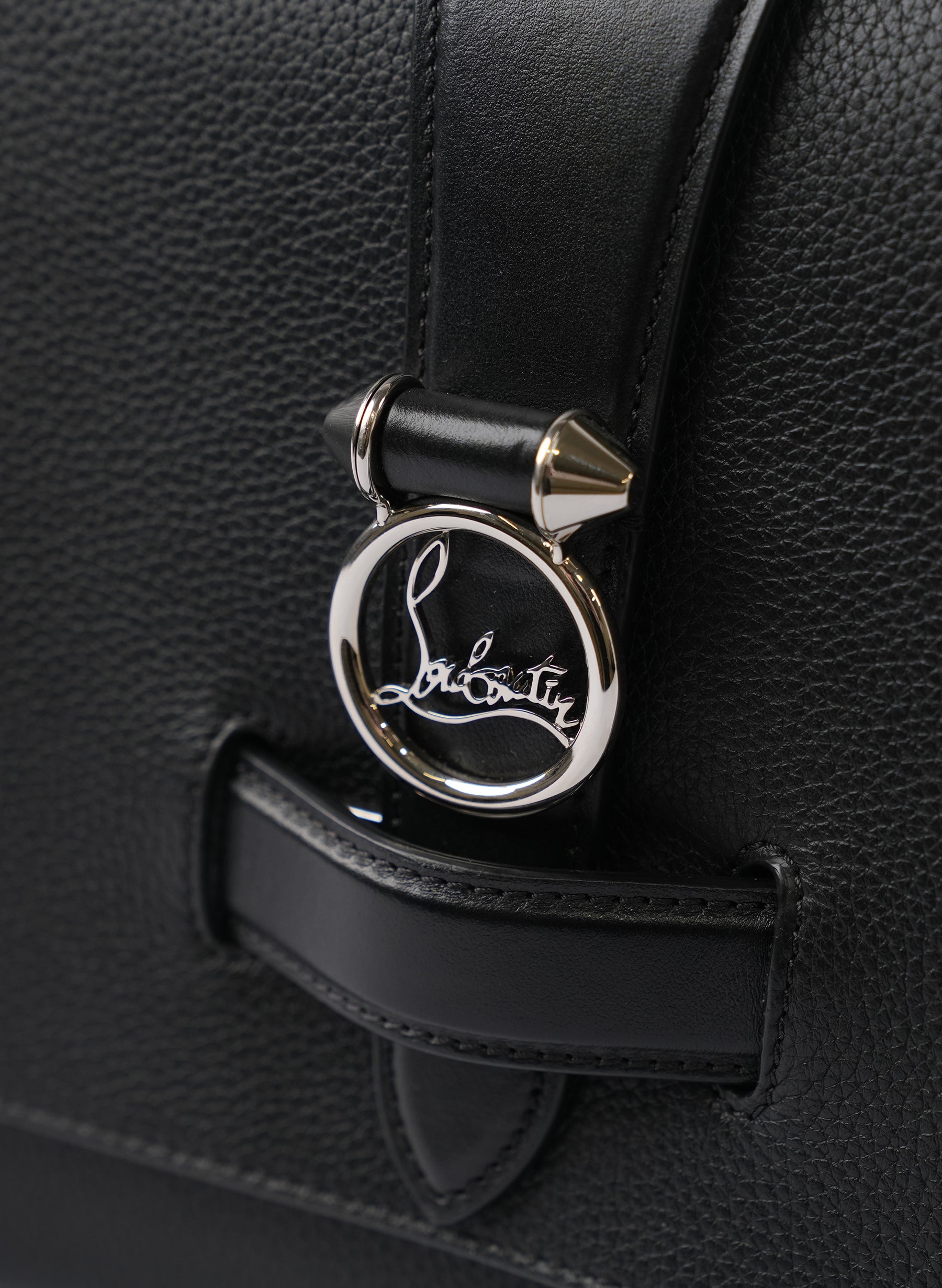 Christian Louboutin Pebbled Calfskin Rubylou Shoulder Bag
