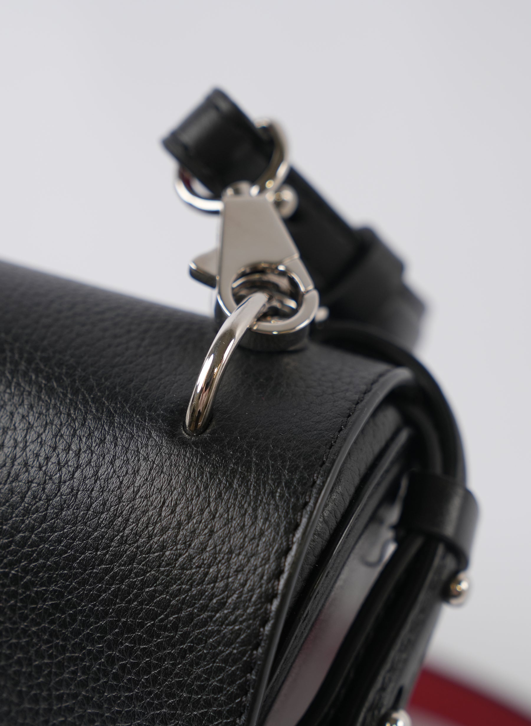 Christian Louboutin Pebbled Calfskin Rubylou Shoulder Bag