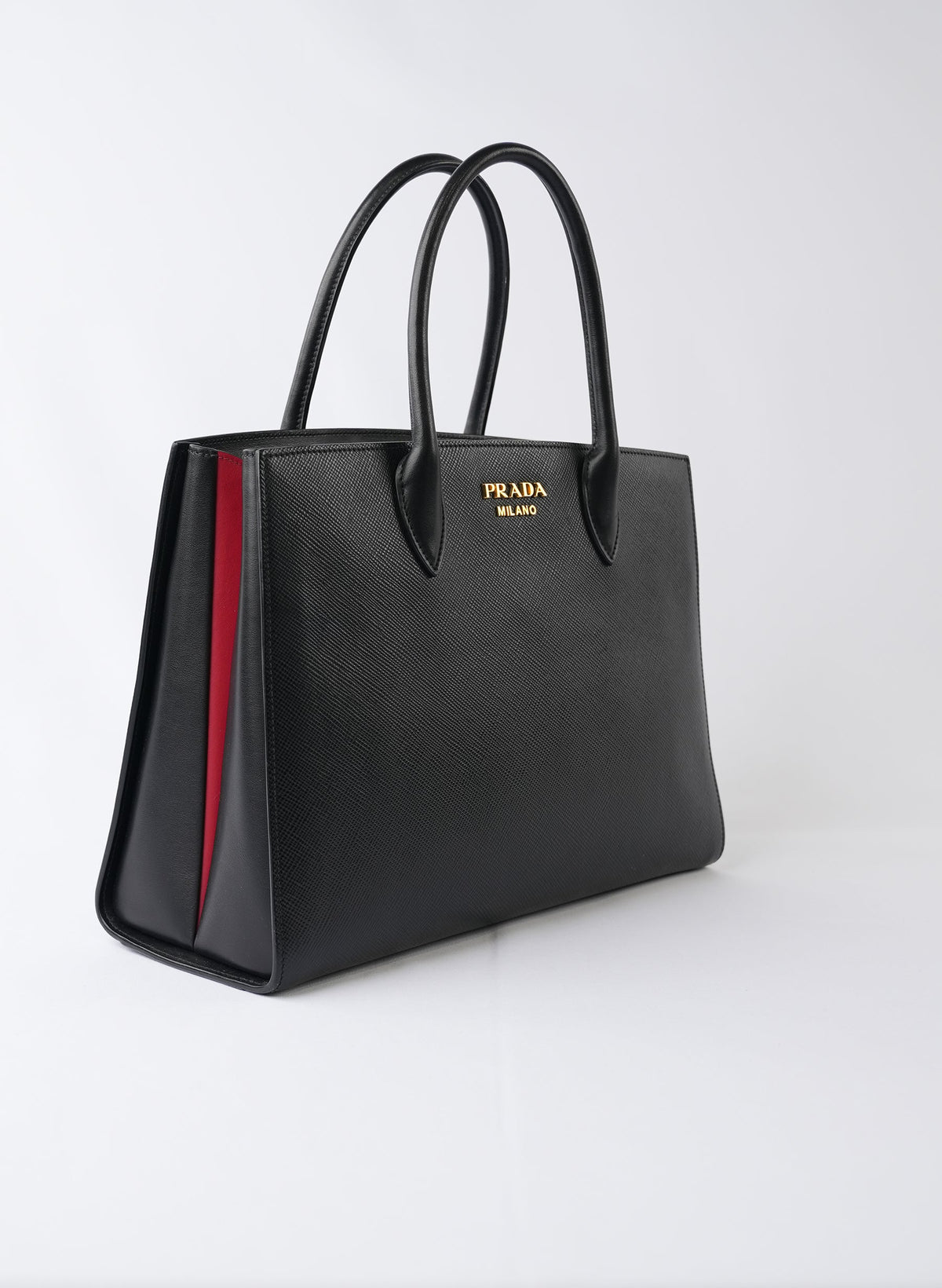 Prada Cabas Bibliothèque En Cuir Saffiano