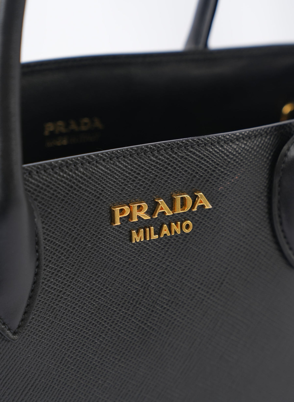 Prada Cabas Bibliothèque En Cuir Saffiano