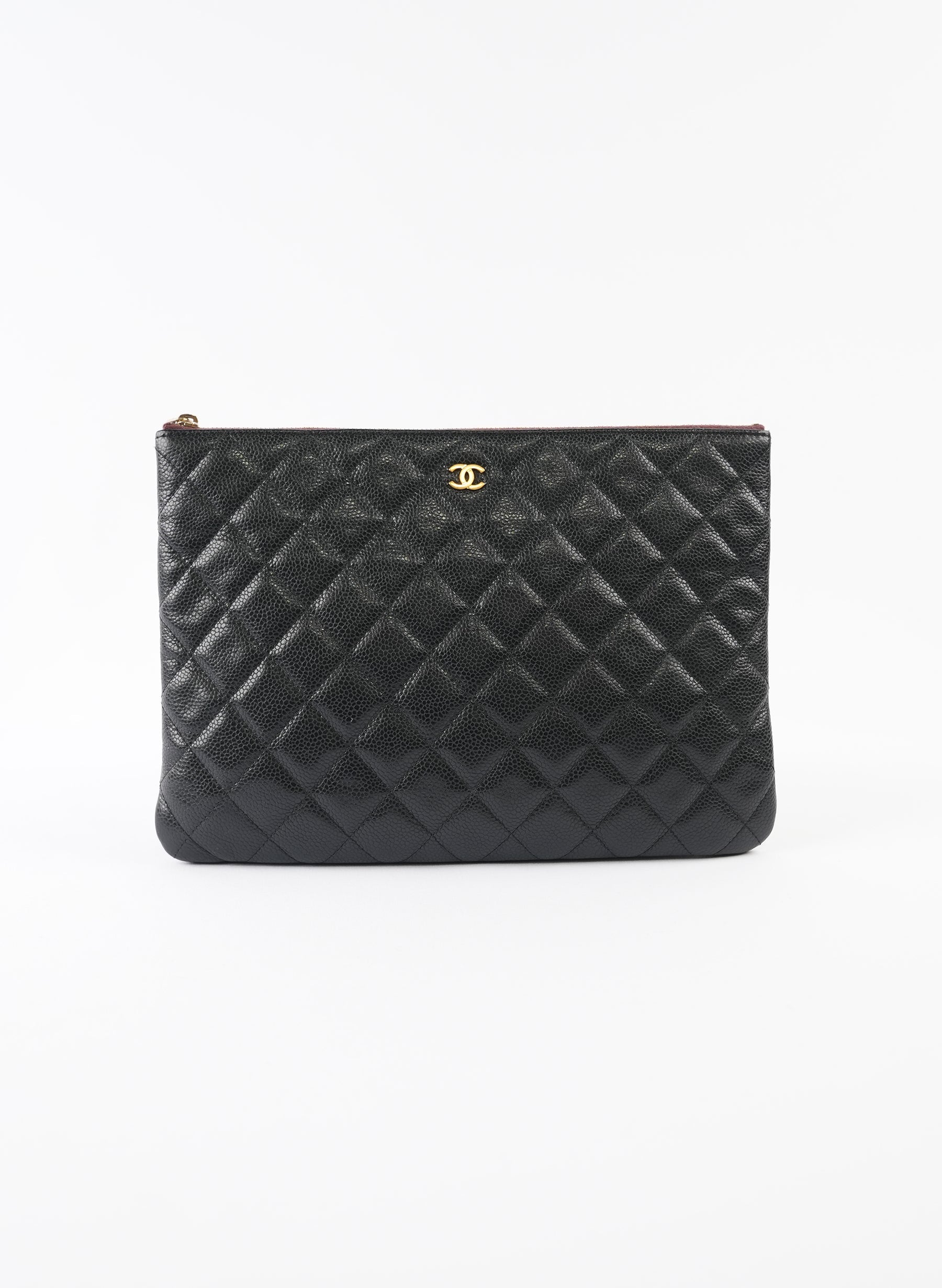 Chanel Caviar Quilted Cosmetics Case