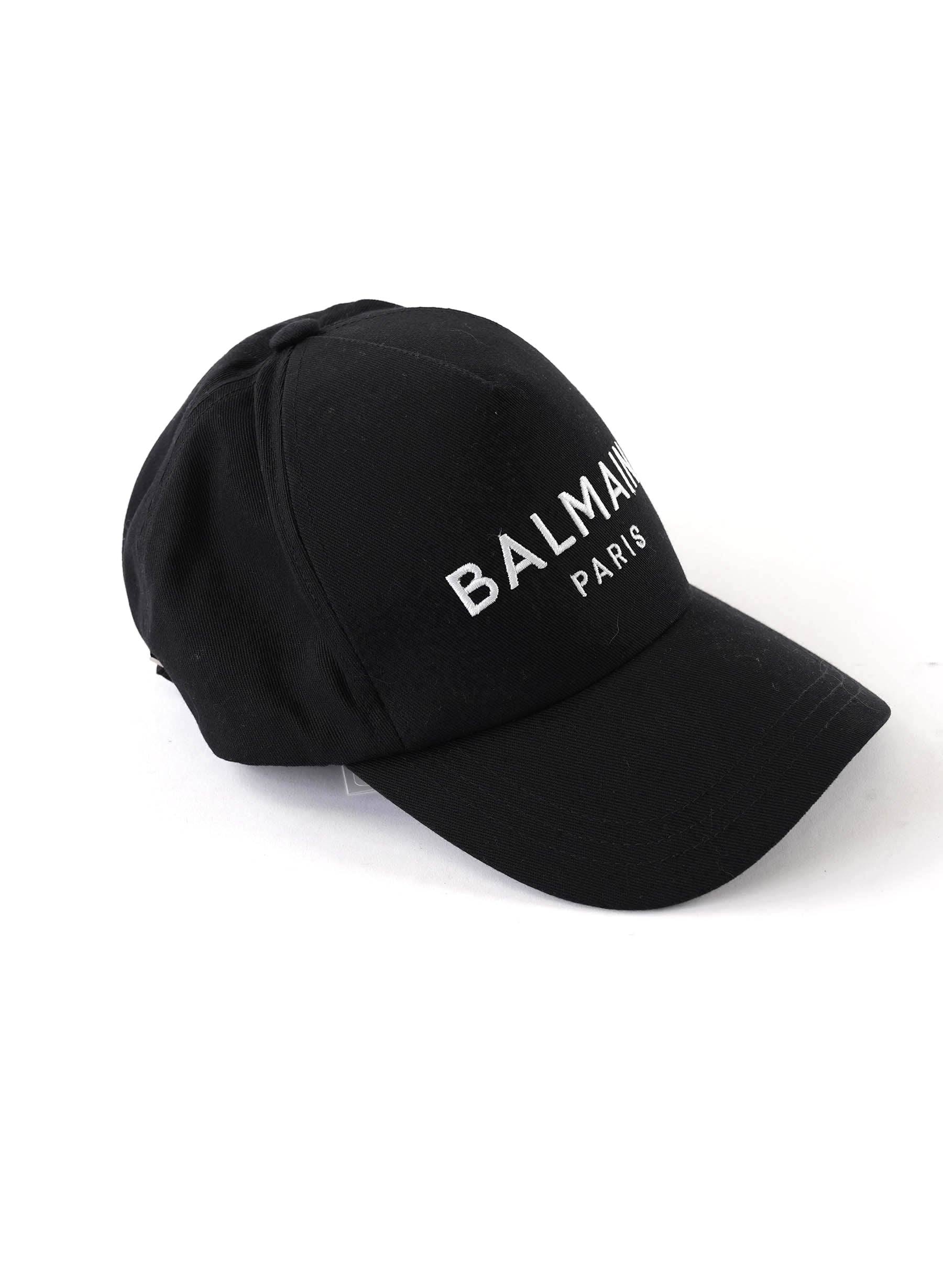 Casquette brodée Balmain Paris