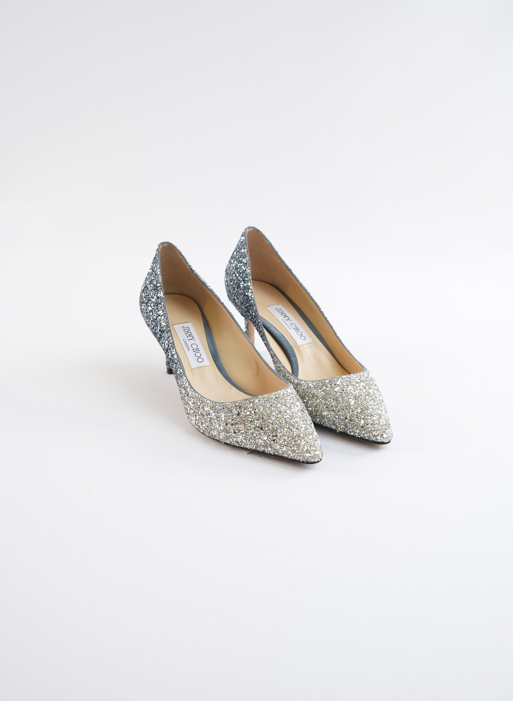 Escarpins argentés Jimmy Choo Romy 60