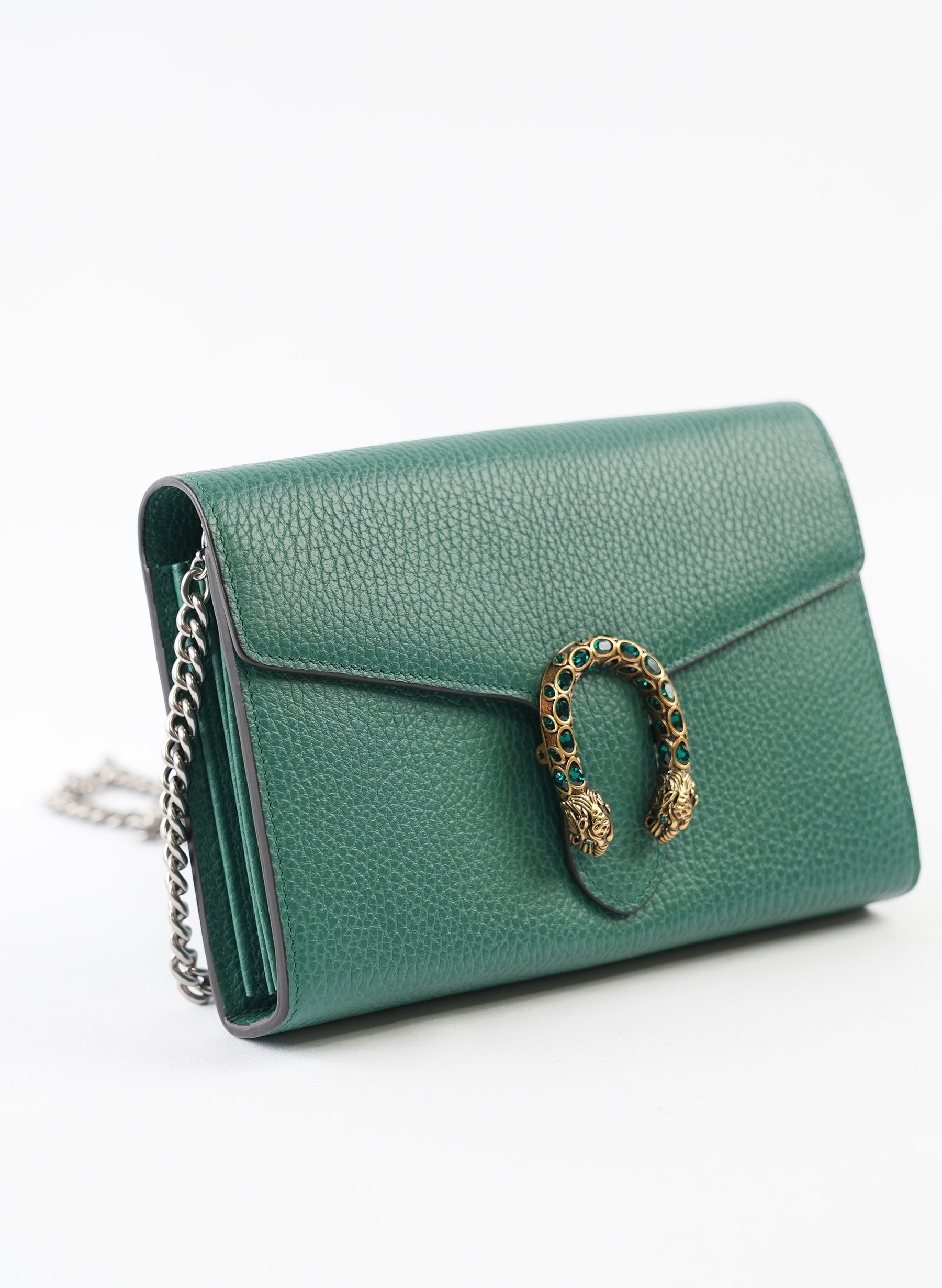 Gucci Dionysus Mini Leather Wallet On Chain
