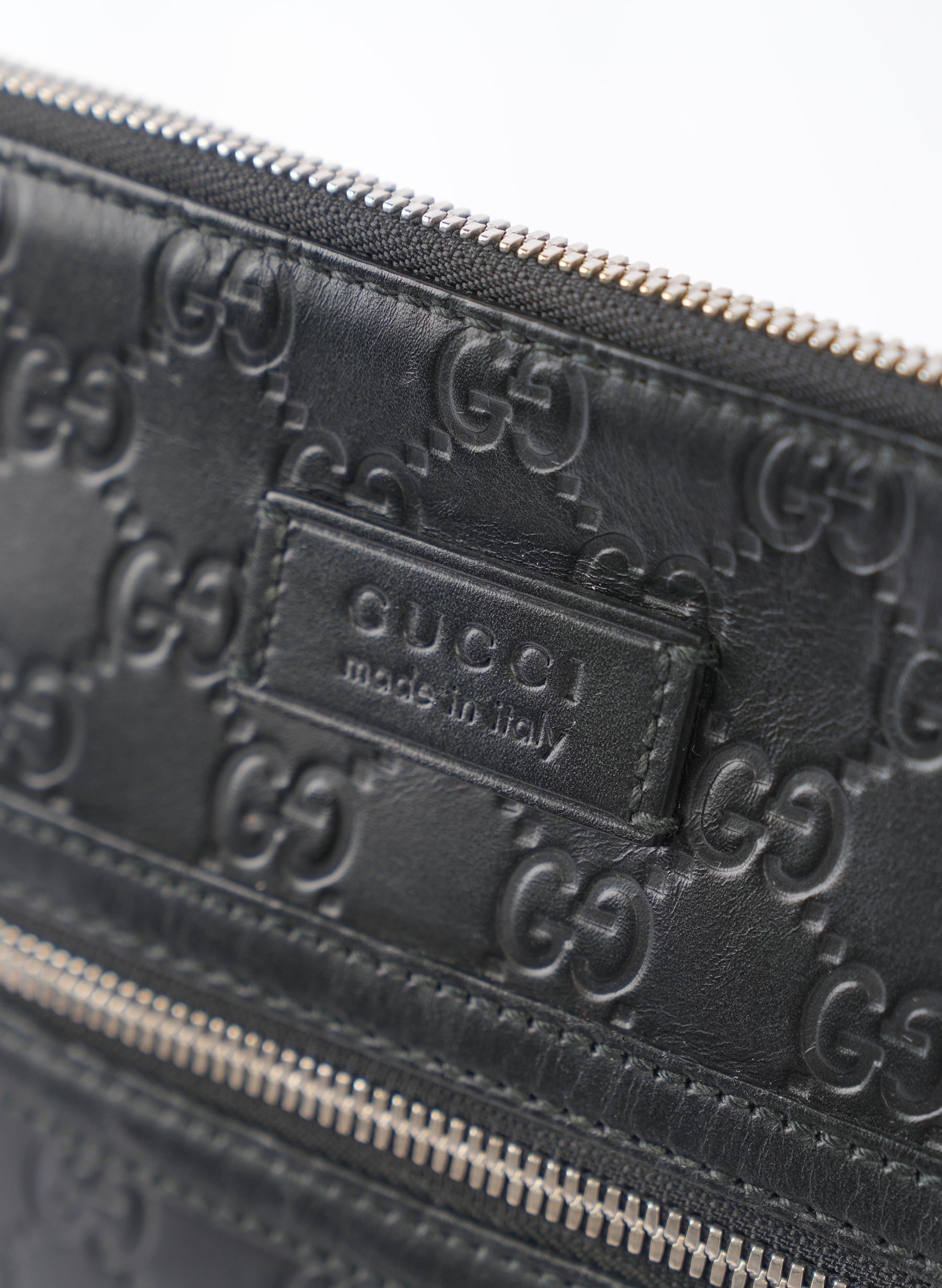 Gucci Guccissima Signature Messenger Crossbody