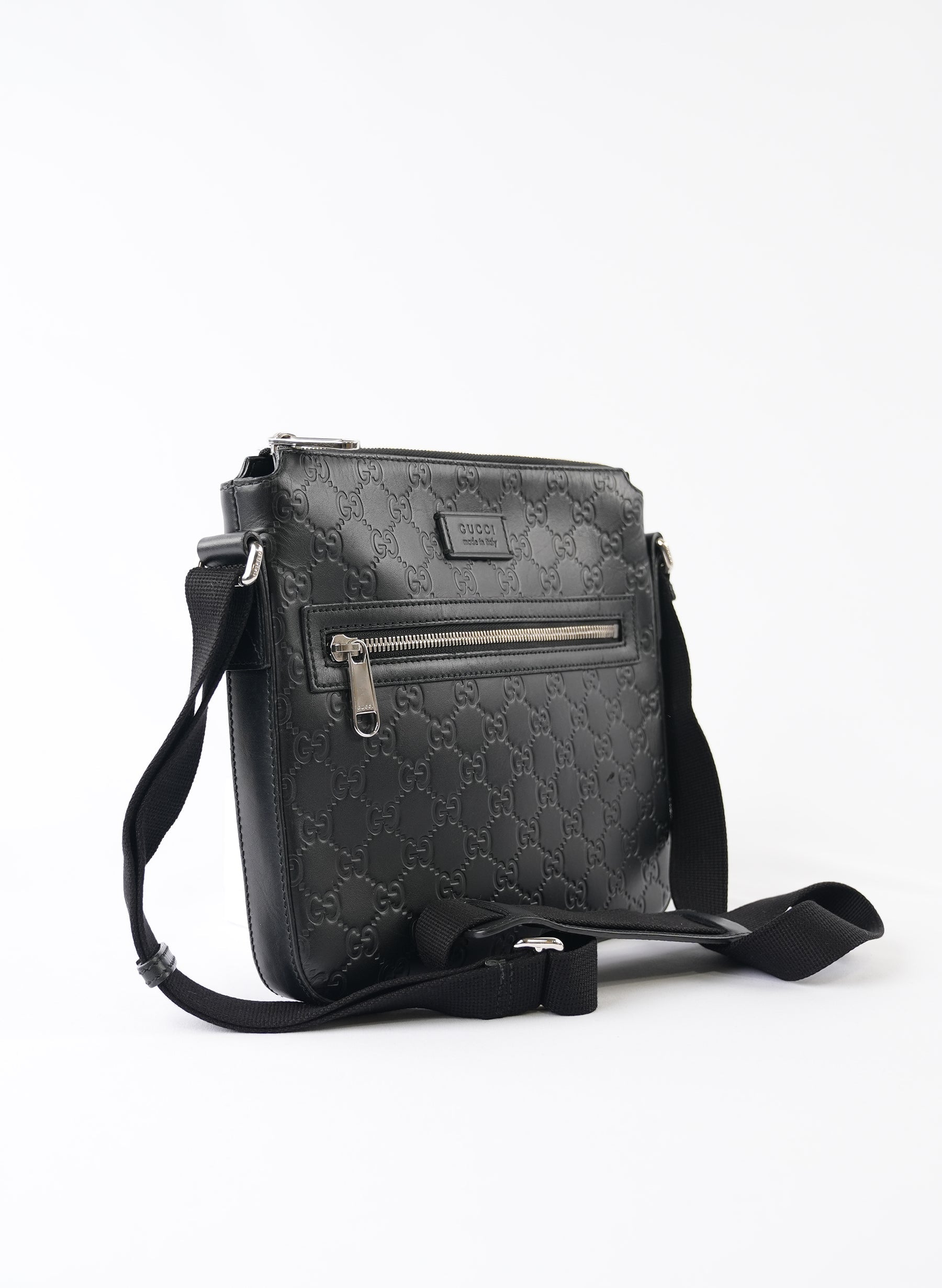 Gucci Guccissima Signature Messenger Crossbody