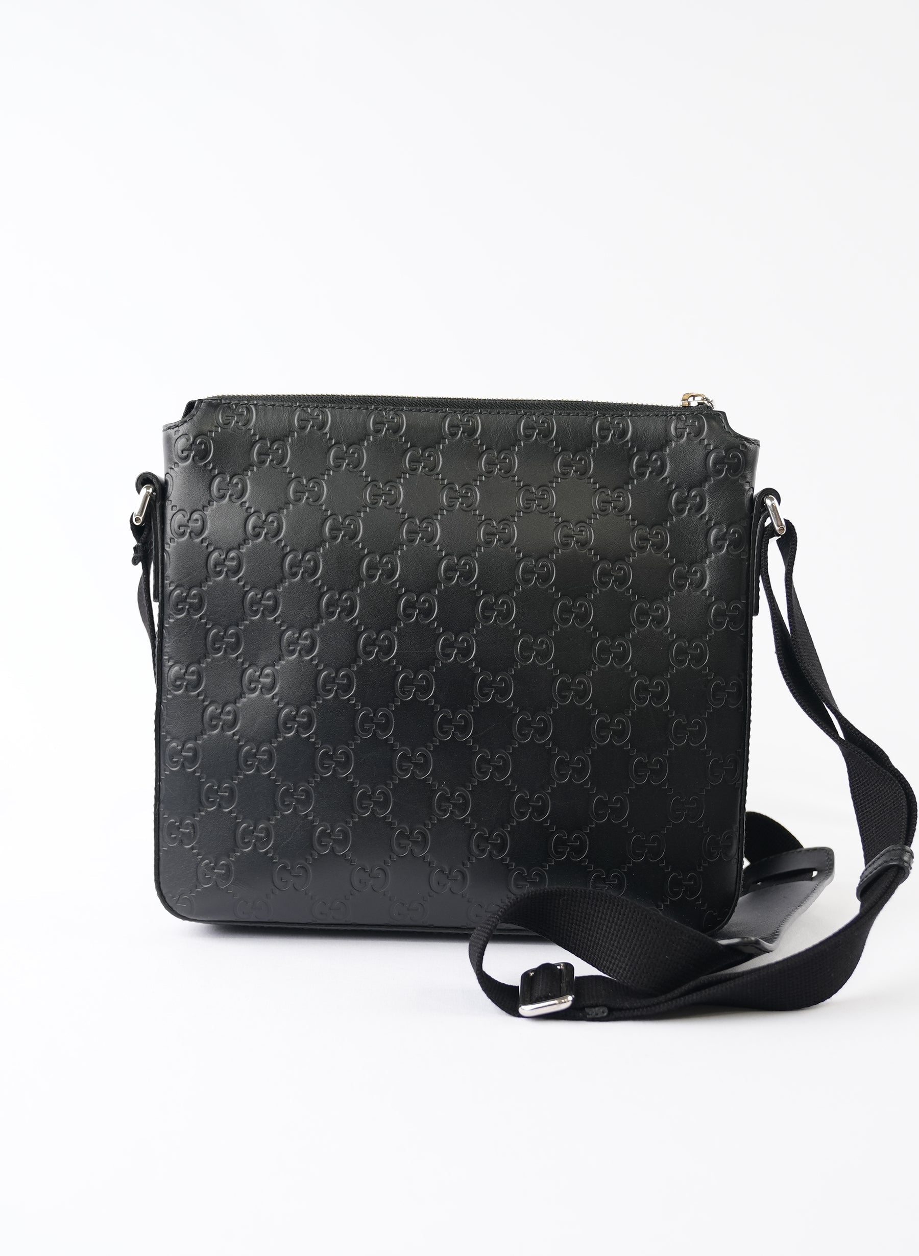 Gucci Guccissima Signature Messenger Crossbody