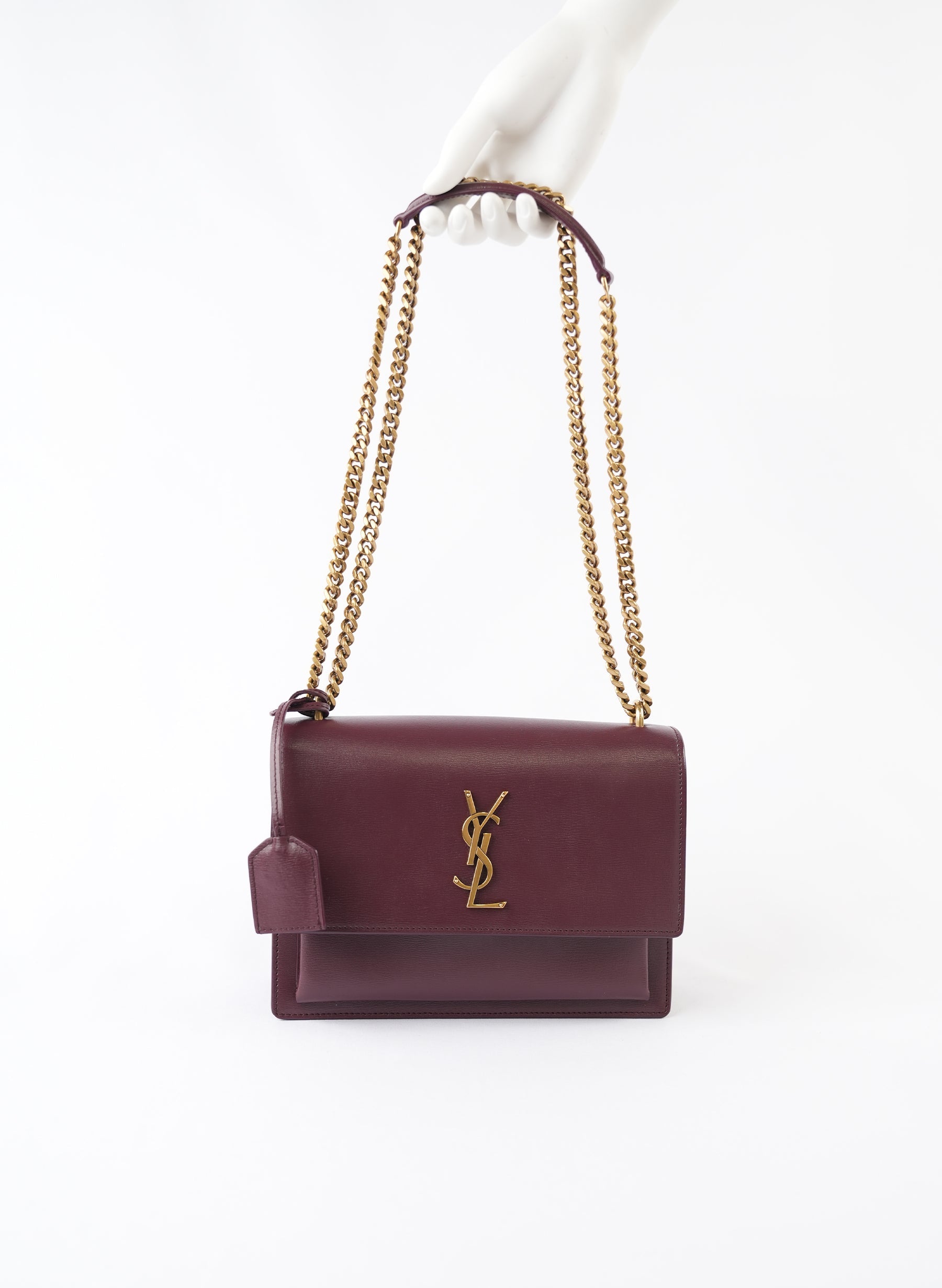 Saint Laurent Leather Sunset Shoulder Bag