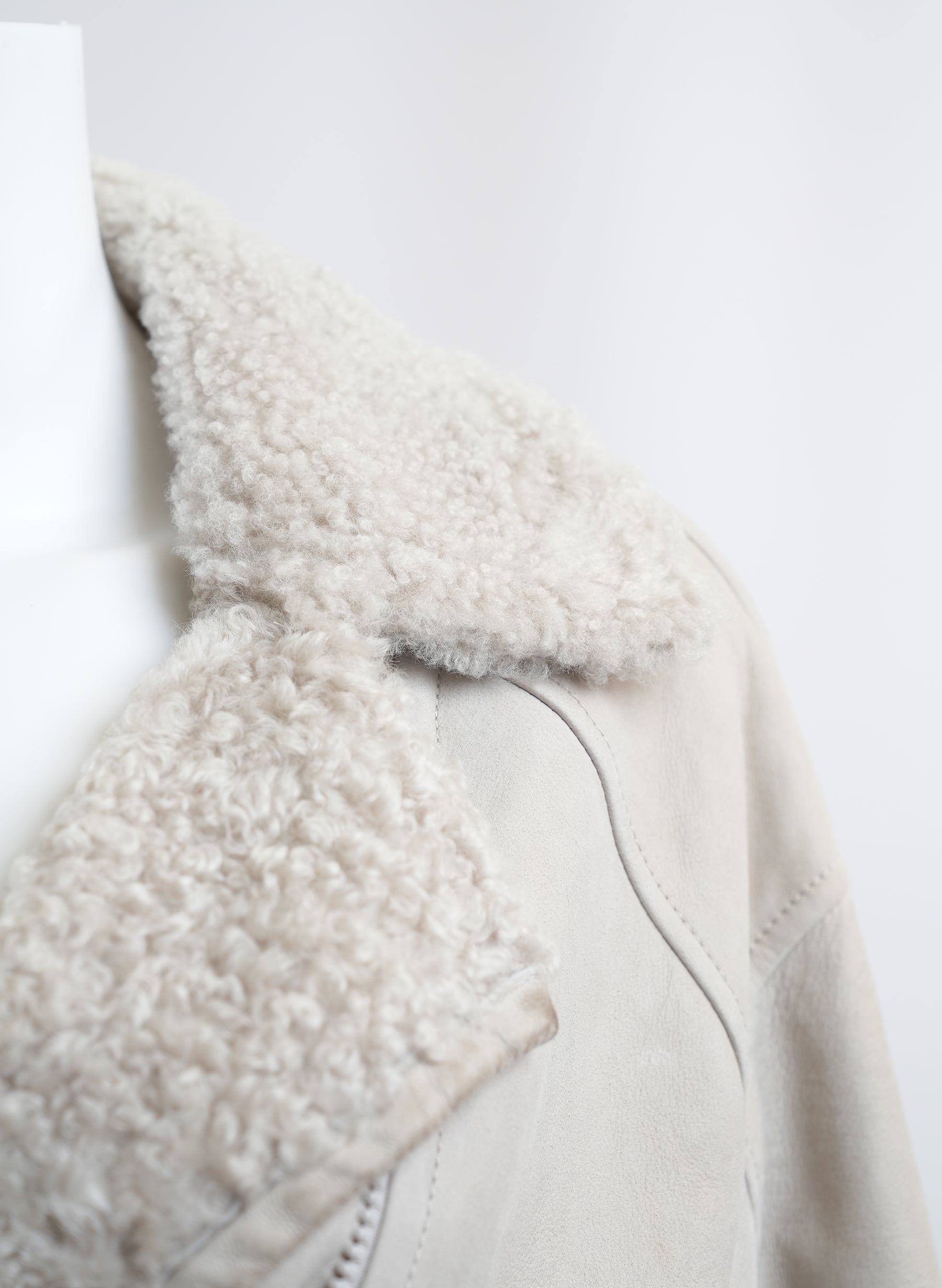 Brunello Cucinelli Veste de motard en peau de mouton